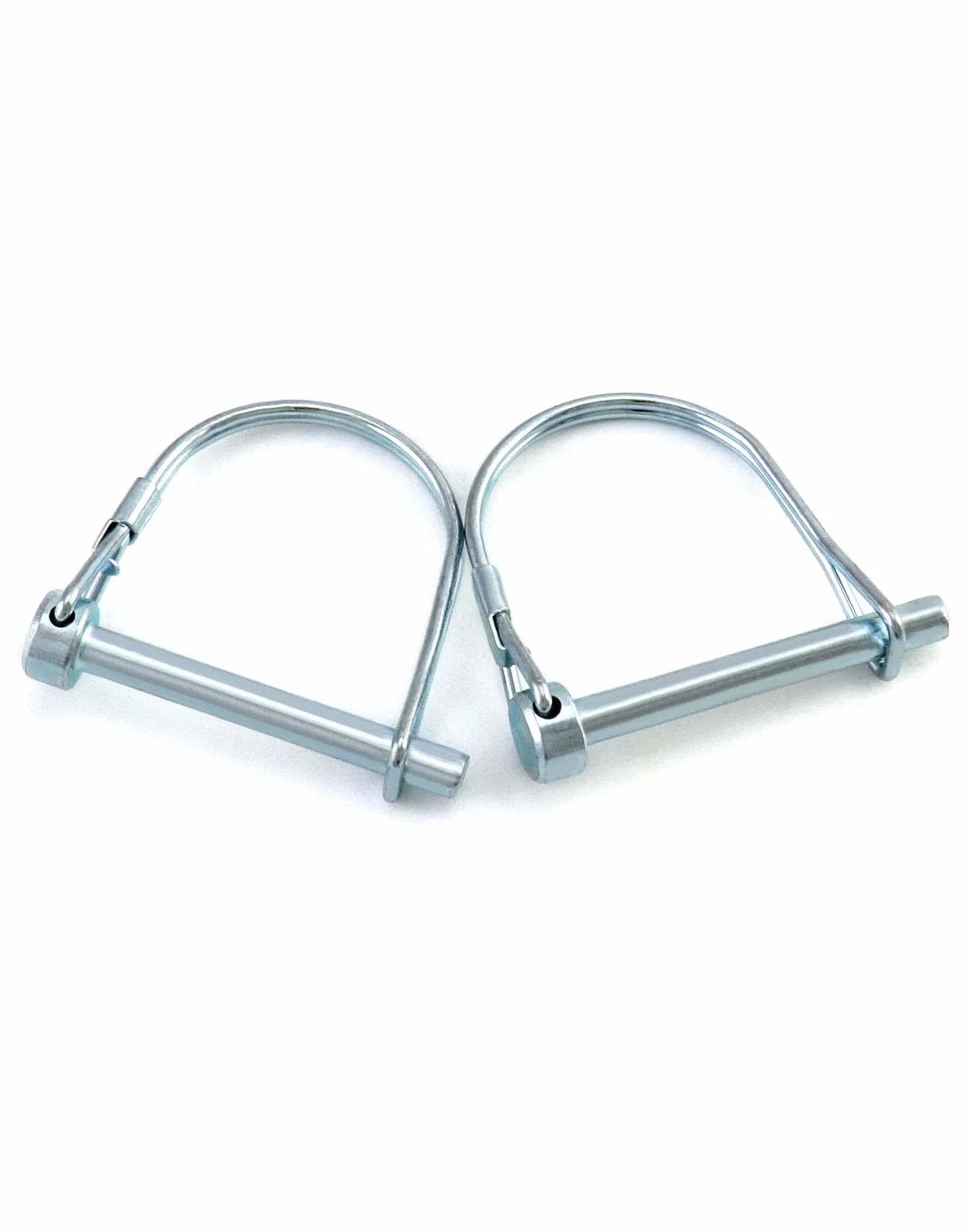 QWORK® 10 szt. Zawleczka, zawleczka ze stali węglowej Okrągły kabłąk do ogrodu na trawniku - 6 x 50 mm
