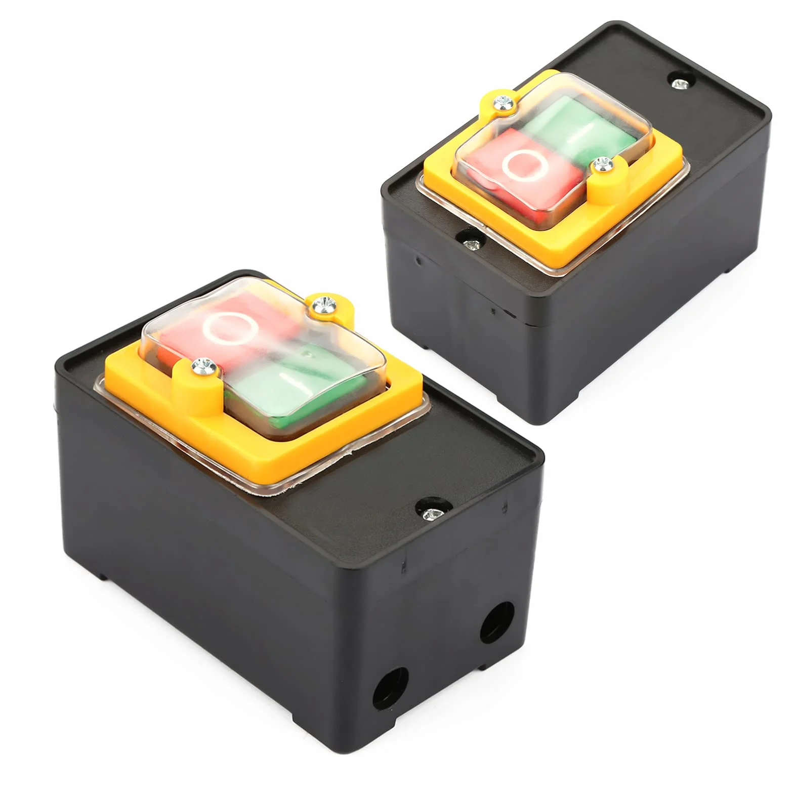 Przełącznik przyciskowy AC 220V / 380V 10A, wyłącznik maszynowy wysokiego prądu, wyłącznik natynkowy, przełącznik wodoodporny, bezpiecznik mechaniczny z przyciskiem WŁ/WYŁ, do pilarek okrągłych na