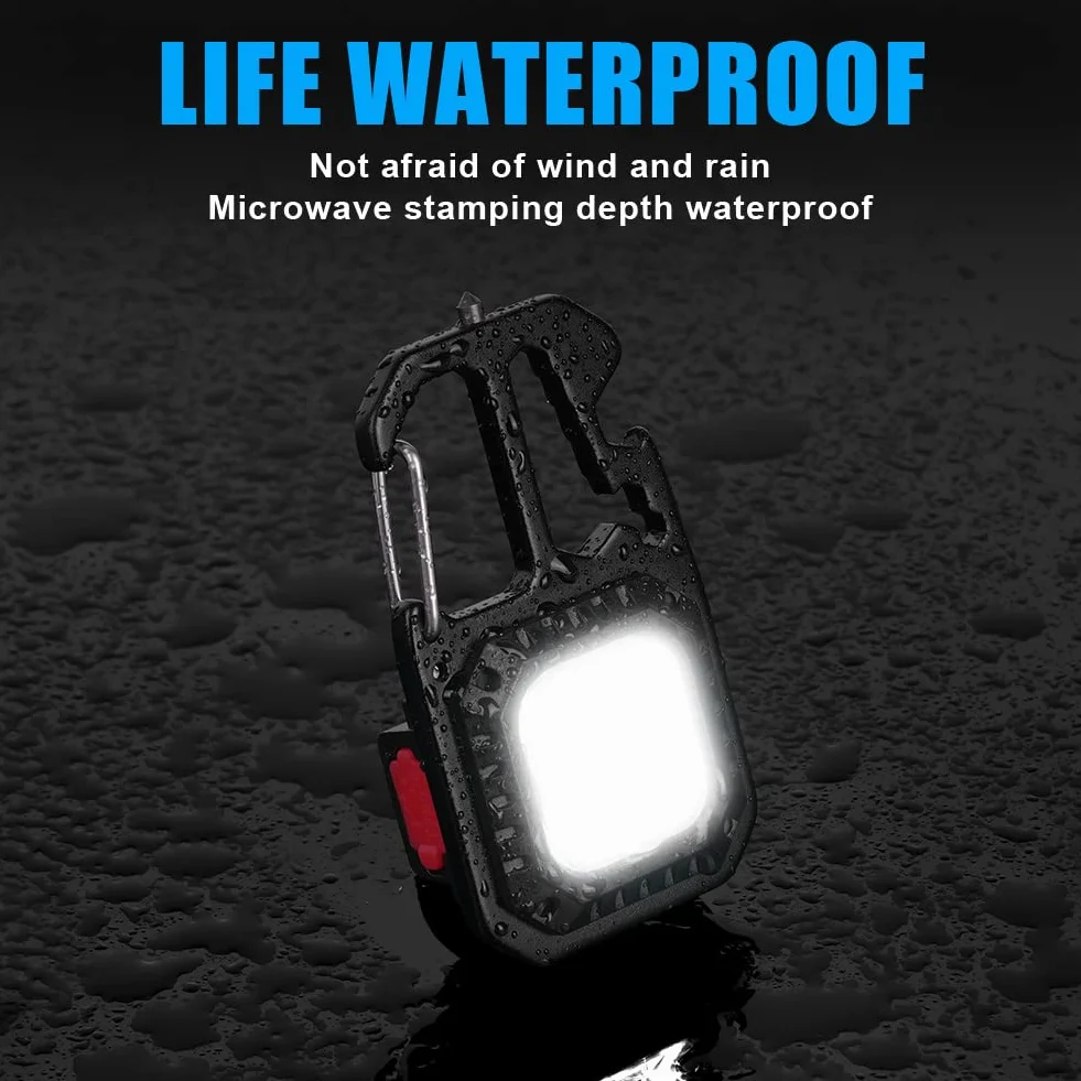 flintronic Mini latarki inspekcyjne, 800 lumenów LED, naładowalna latarka robocza, 7 trybów, latarka mechaniczna, przenośna latarka robocza, małe latarki wodoodporne do napraw campingowych, zestaw