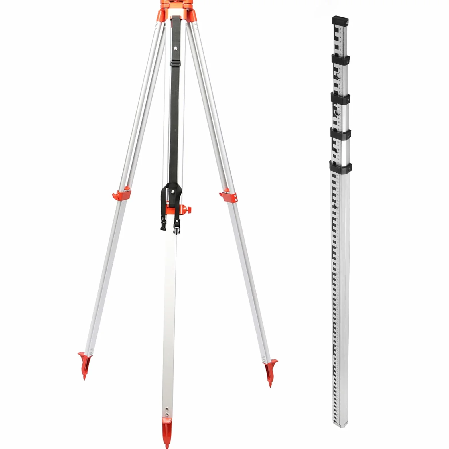VEVOR Laser obrotowy 500 m czerwony 360° wodoodporny pyłoszczelny 20 h