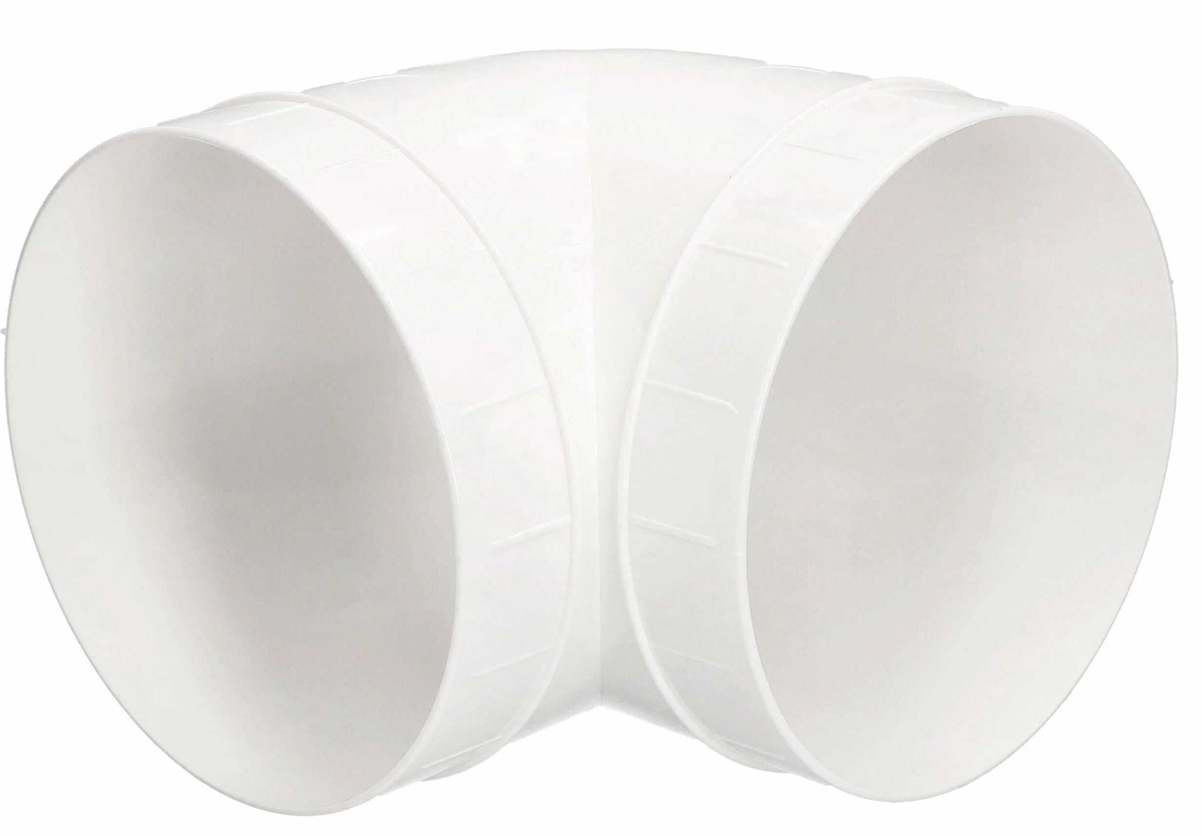 Złączka rurowa Ø 150 mm Kolanek 90° Plastik Biały