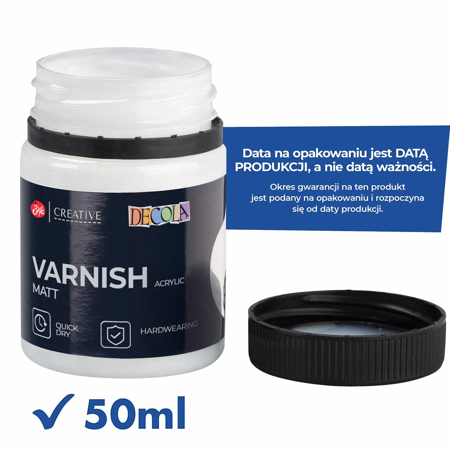 Decola - Akryl Varnish Matt | farby akrylowe matowy lakier 50 ml | firmy Nevskaya Palitra