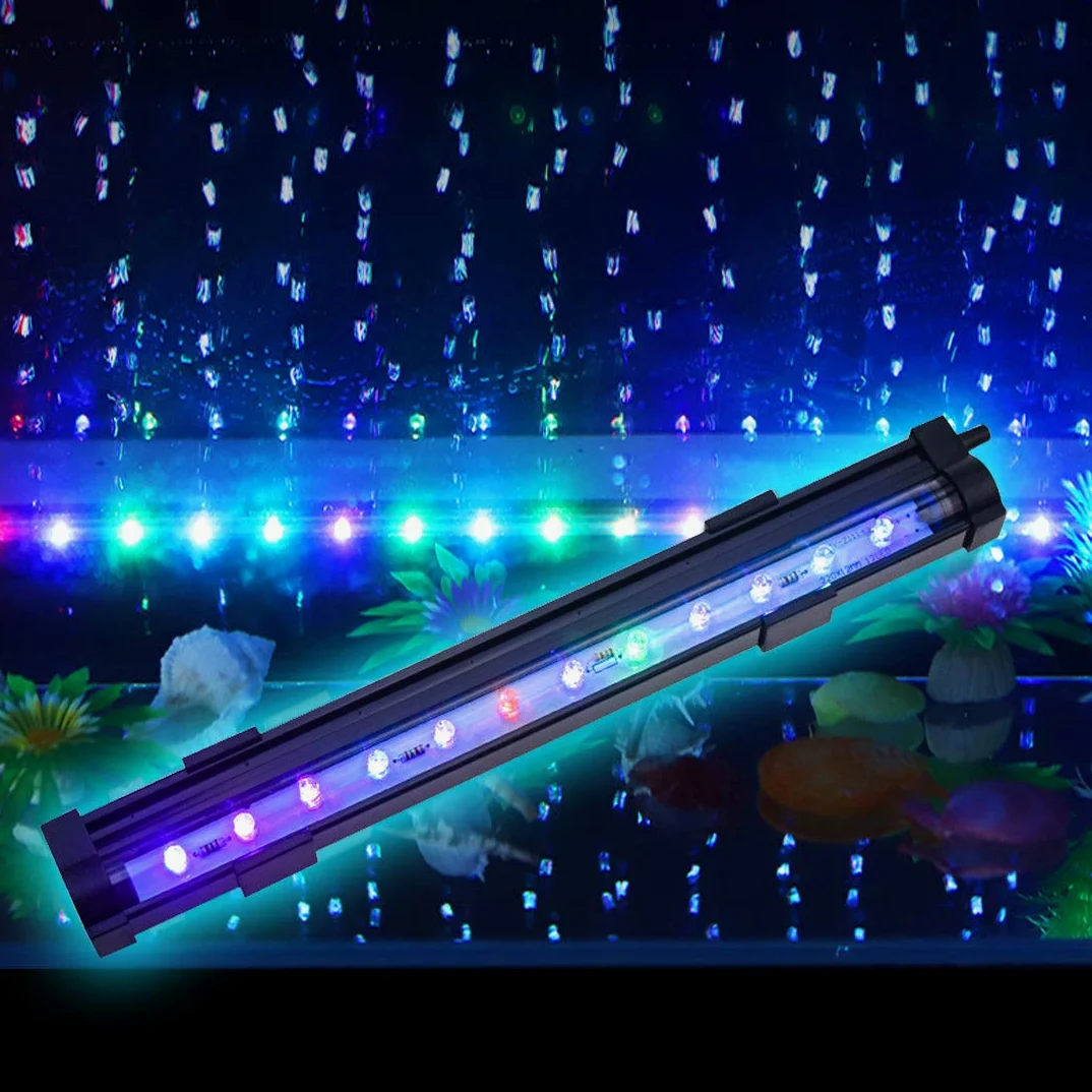 PULACO Kamień powietrzny LED do akwarium, 2 W, długość 25,4 cm, do pompy powietrza