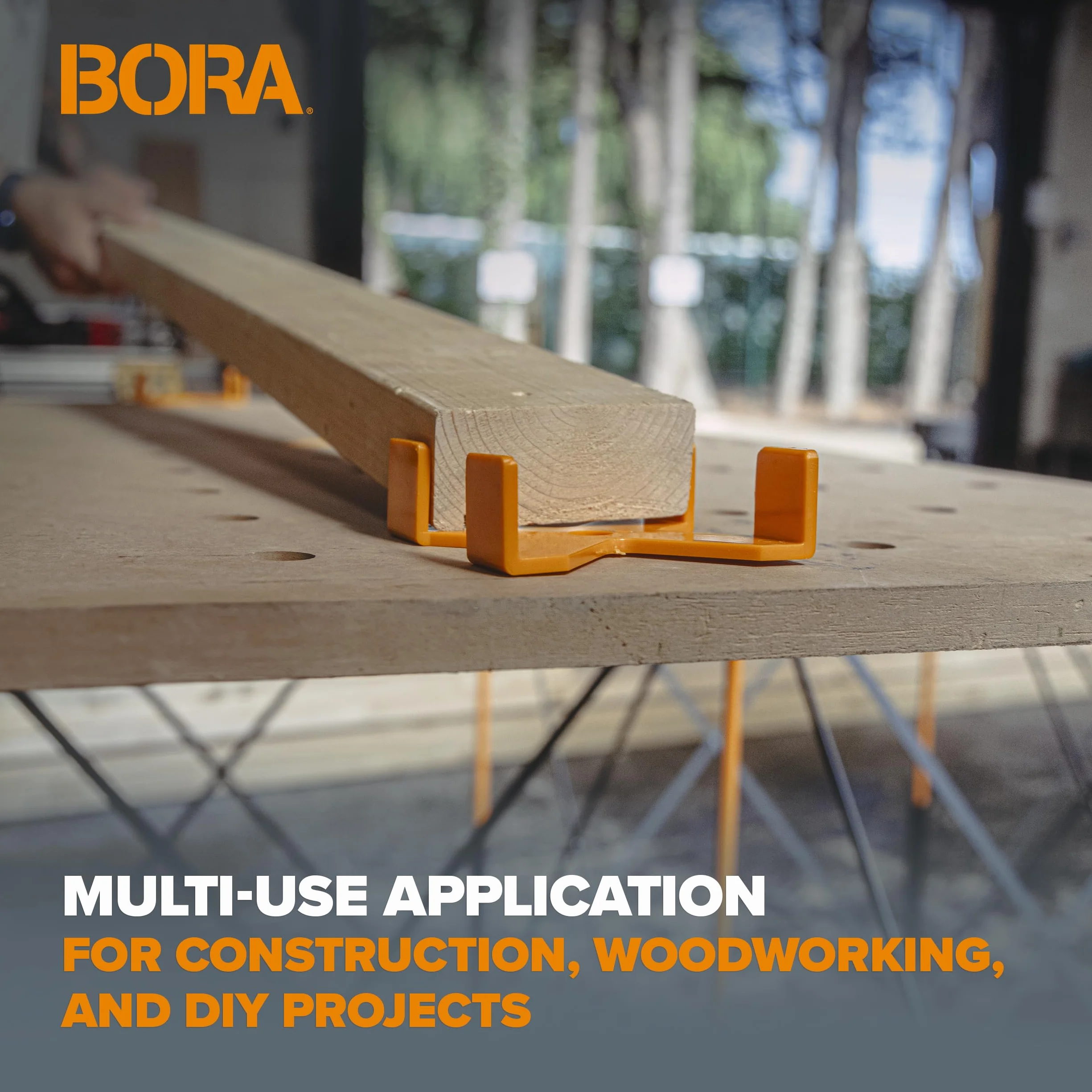 BORA CA0204 wsporniki do stonogi 2x4, 4-częściowy zestaw do stojaków roboczych BORA