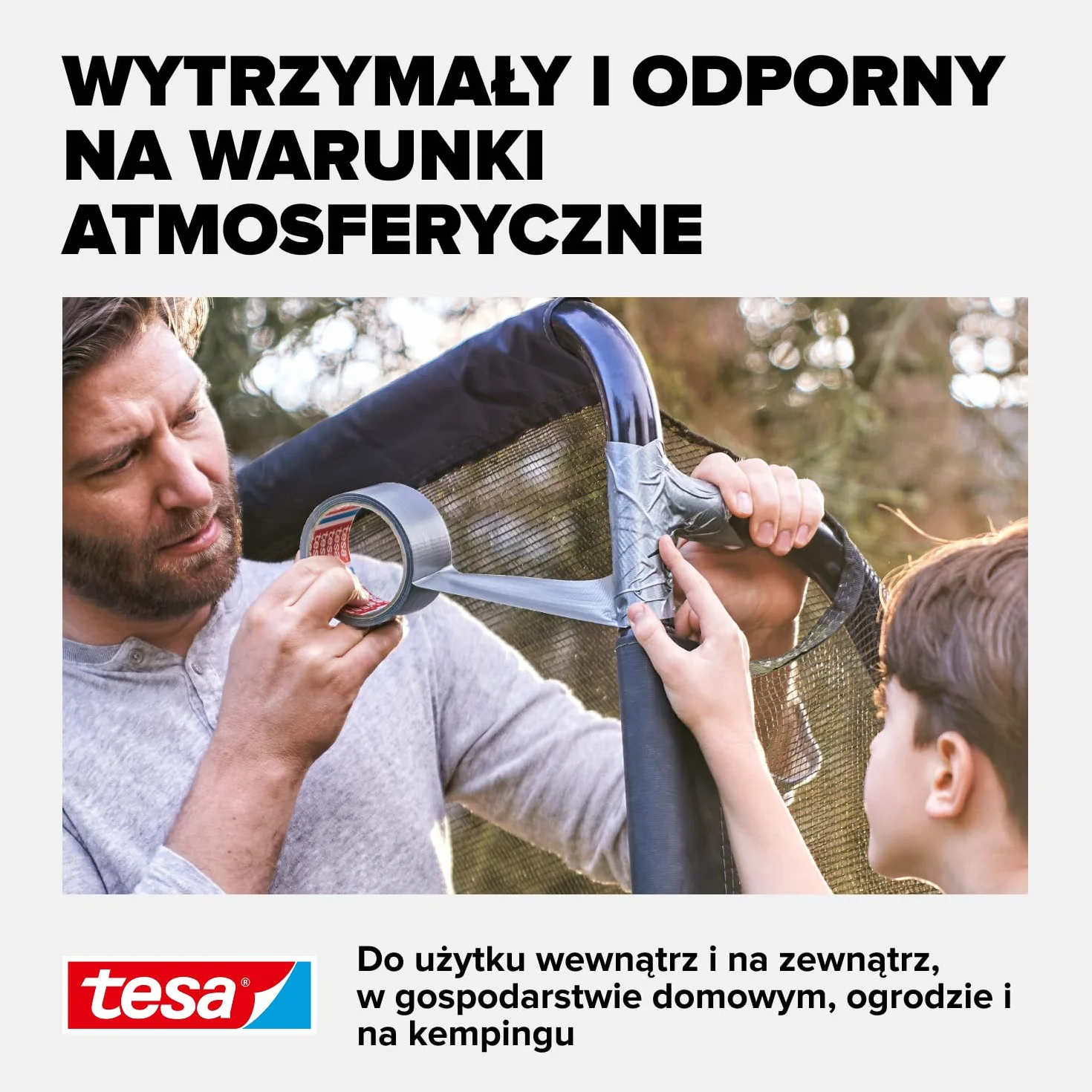 tesa extra Power uniwersalna taśma dwustronna - bardzo mocna taśma samoprzylepna - uniwersalna taśma dwustronna do napraw, mocowania, uszczelniania i nie tylko - szara - 1 rolka - 30 m x 50 mm