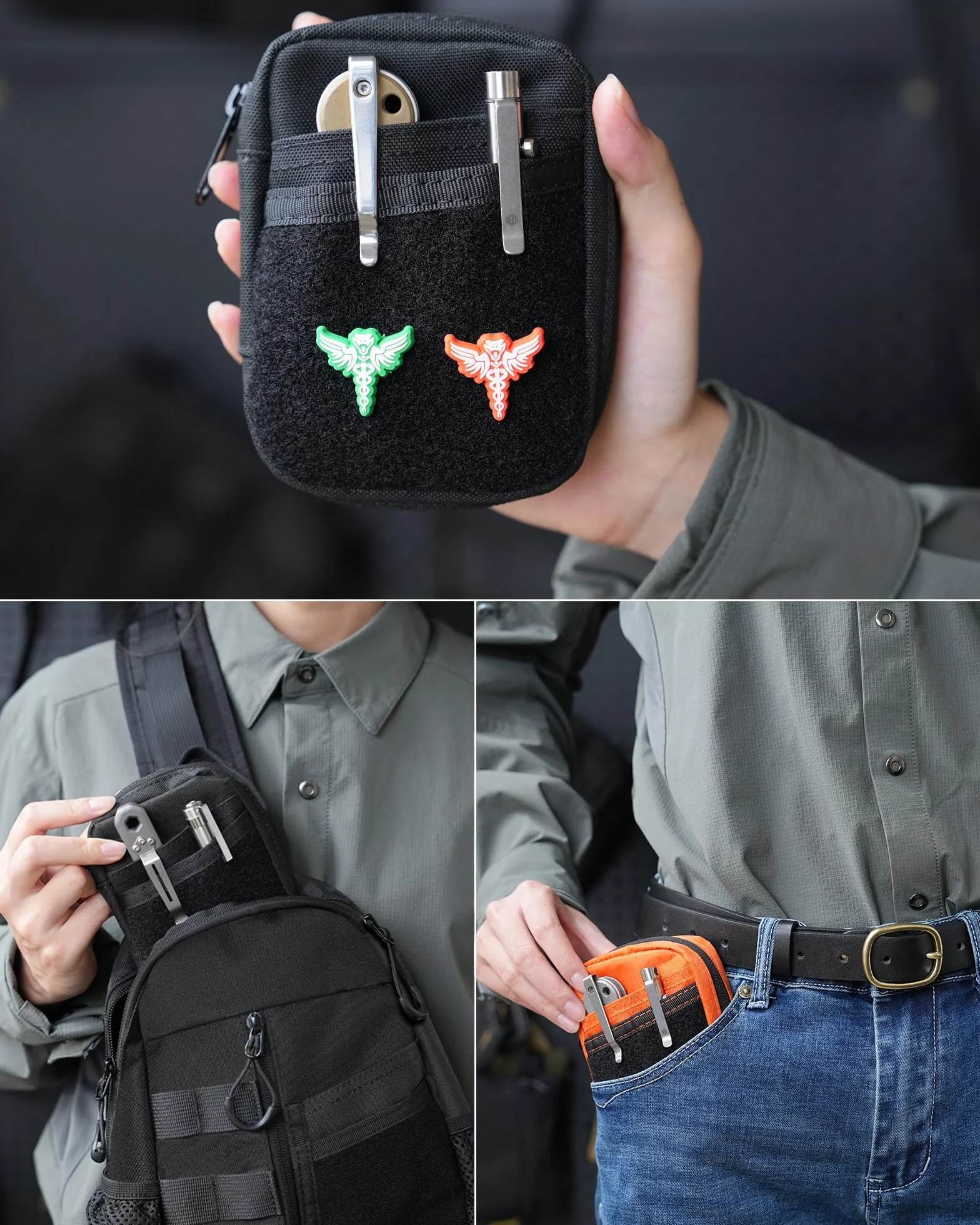 VIPERADE VE31 EDC Organizer mini torba na narzędzia z YKK zamkiem błyskawicznym