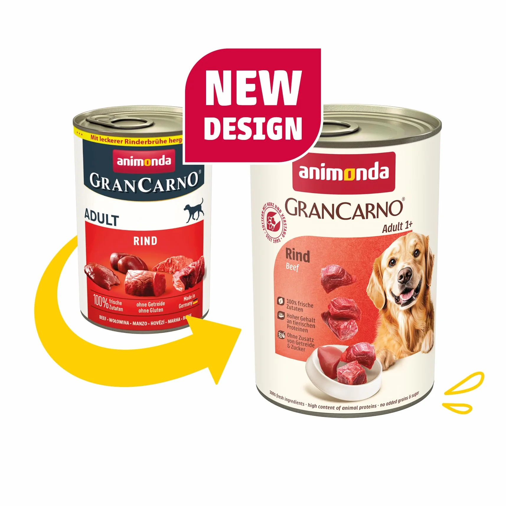 Animonda Grancarno Grancarno Adult Karma dla Psów, Mix Smaków, 6 x 400 g