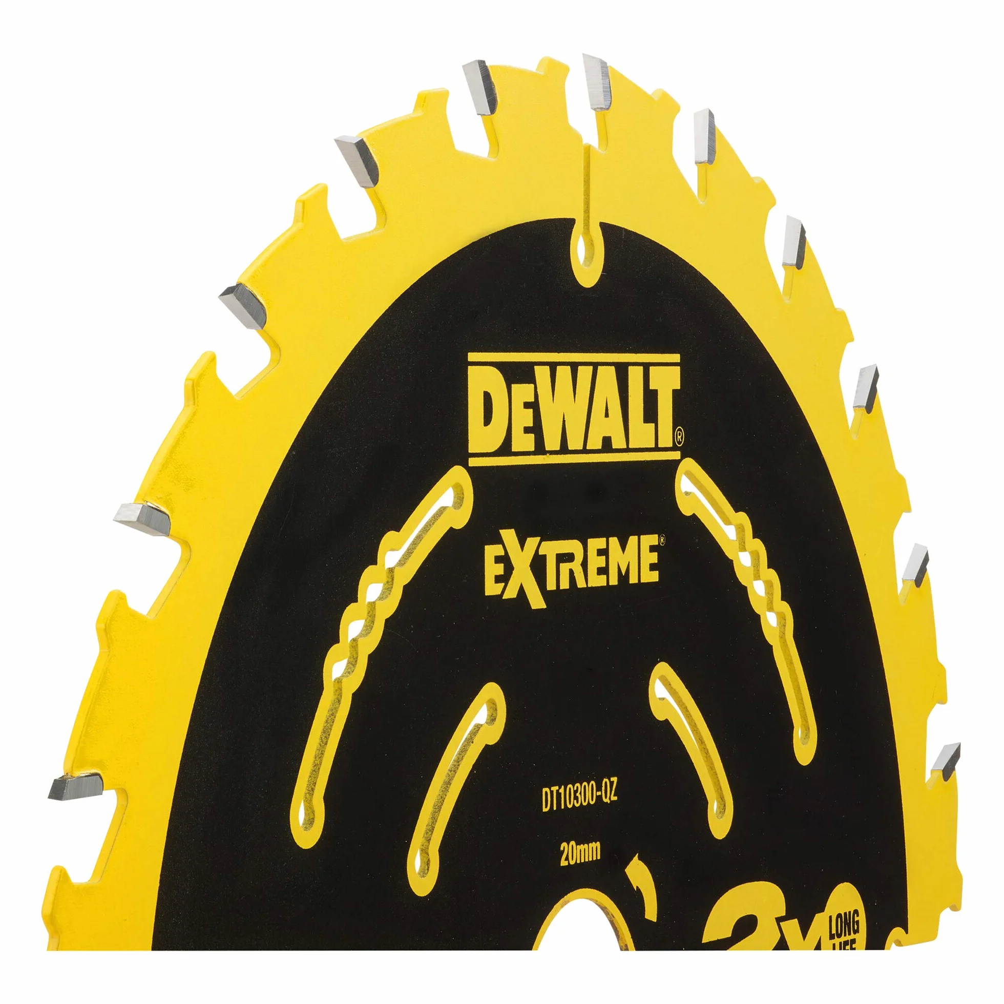 DEWALT Brzeszczot piły tarczowej WZ 18° do DWE550, czarny, 165 x 20 x 24 T