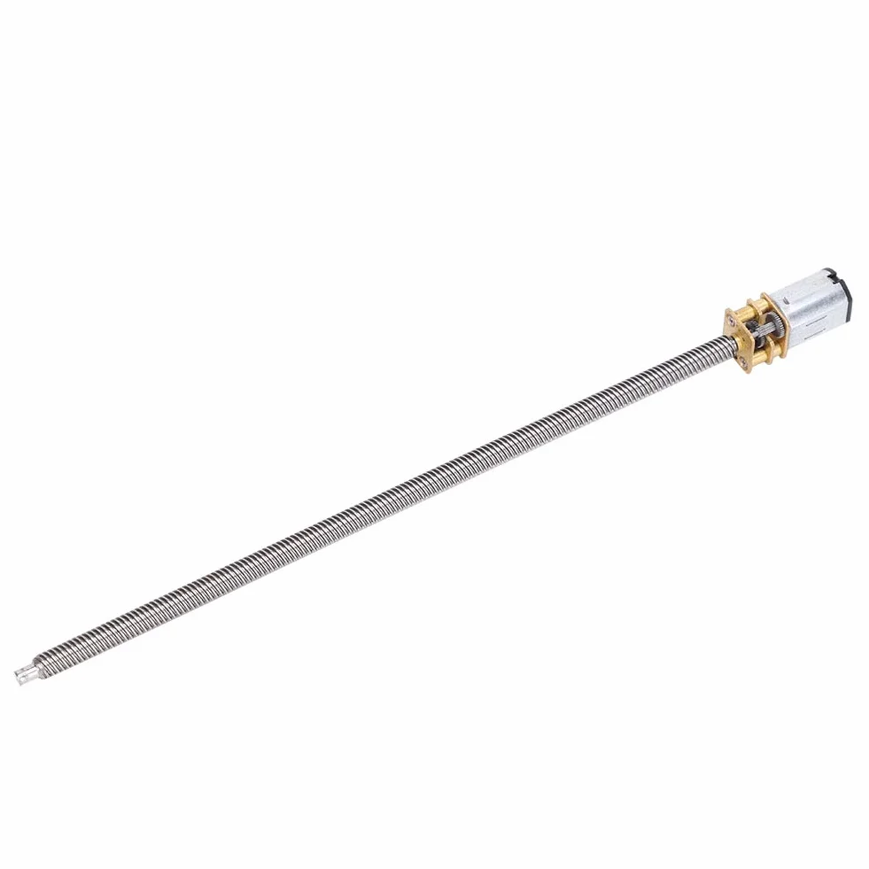 Walfront Skrzynia biegów DC T5 x 160 mm N20 dłuższy wał wyjściowy DC 6 V 60 RPM