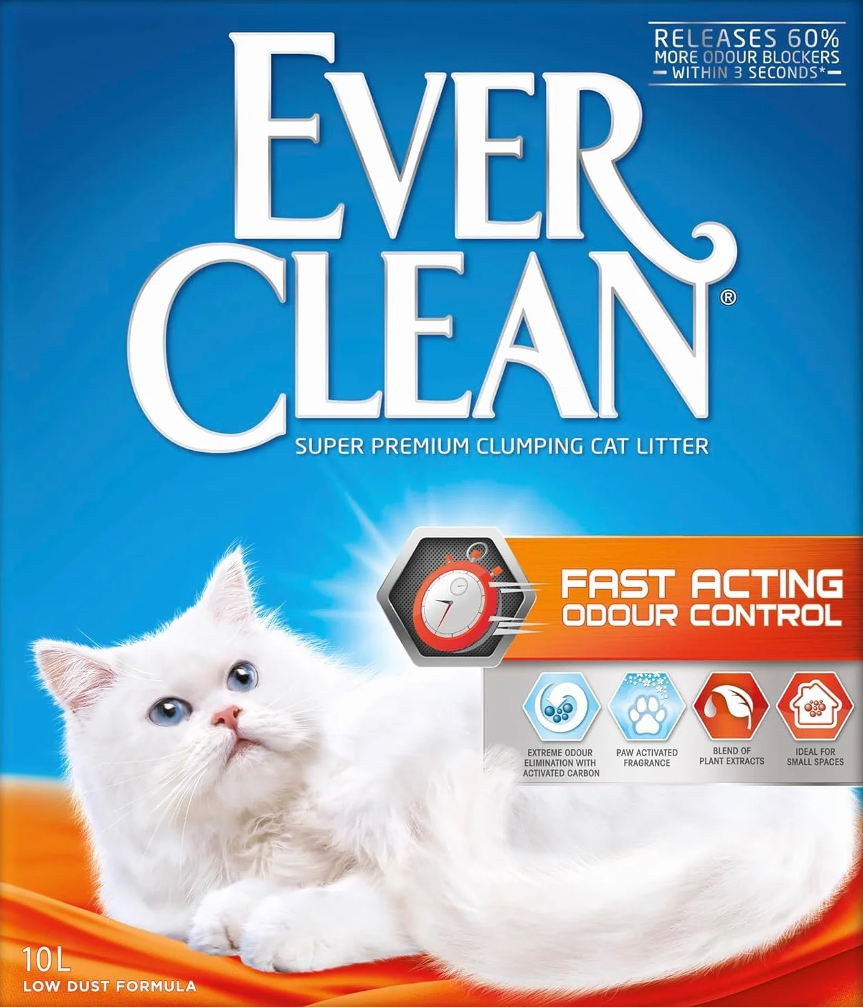 Ever Clean Szybko działający zapach, duża i 10 litrów
