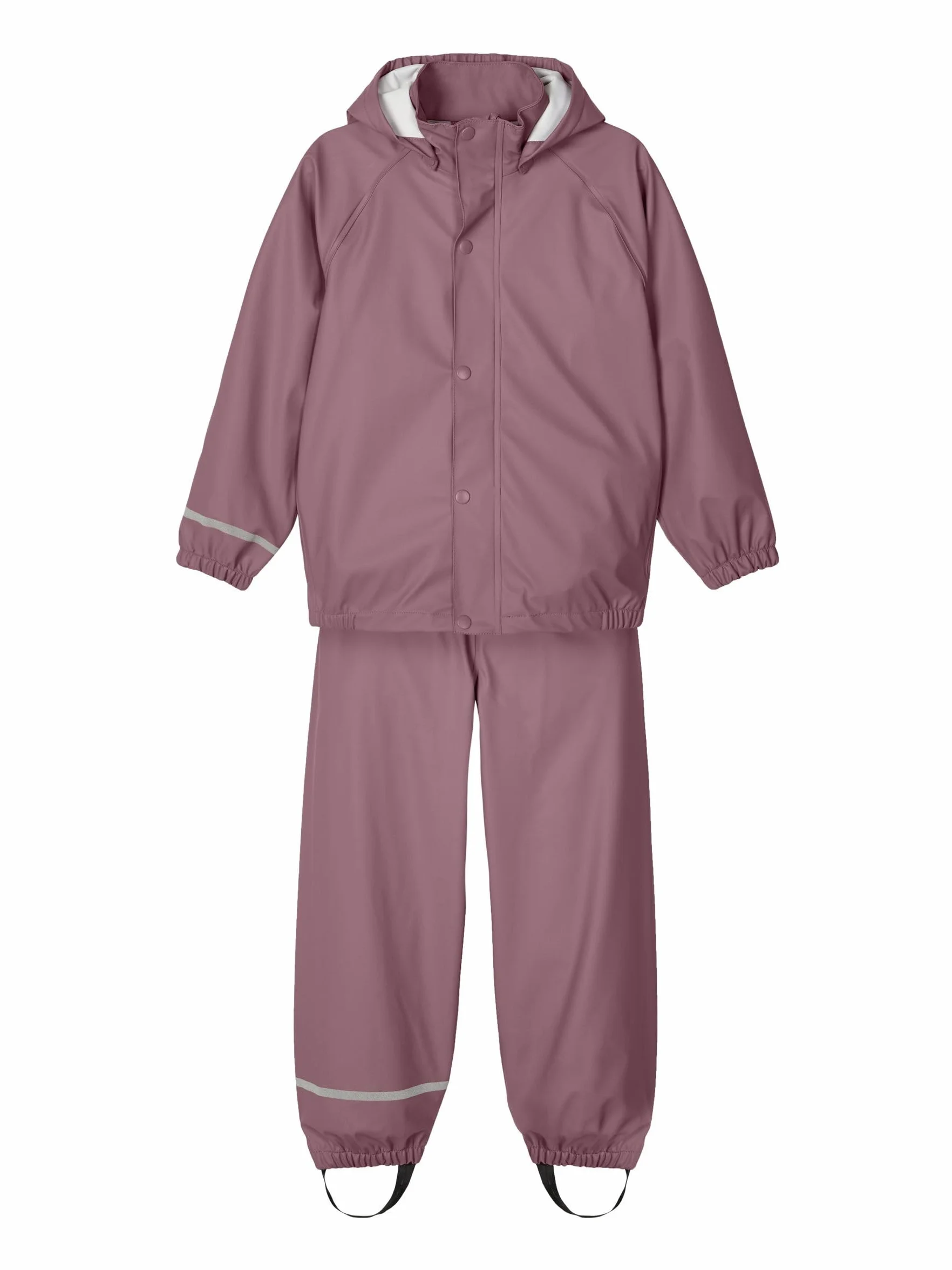 NAME IT Nkndry Rain Set Noos Zestaw Przeciwdeszczowy Uniseks, Fioletowy (Wistful Mauve), 104