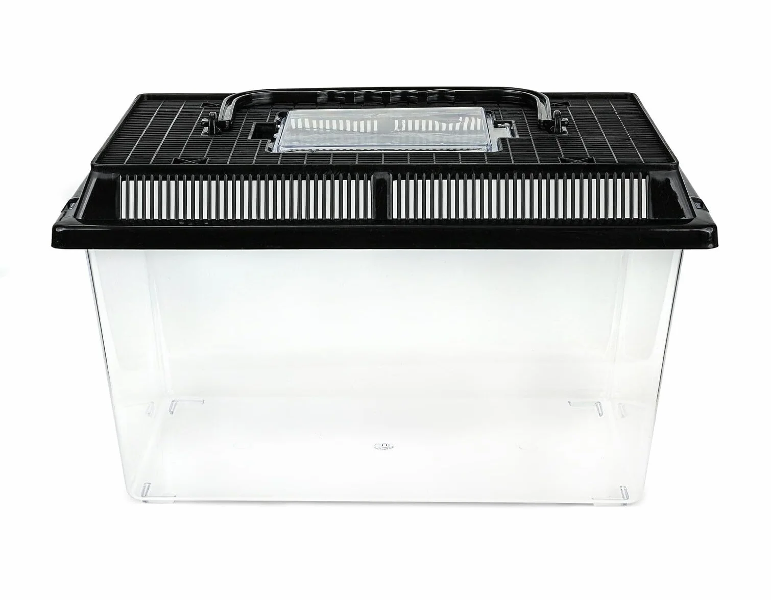 Happet Pojemnik hodowlany Terra Box Light 27×17×16 cm – przezroczysty z wentylacją i uchwytem | Transporter i faunarium dla gadów, płazów, owadów, pajęczaków, gryzoni
