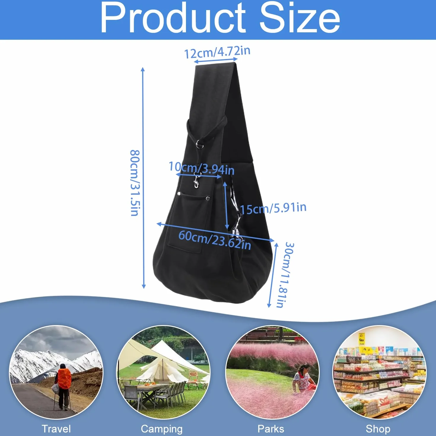 Torba do noszenia psa, plecak dla psa, do 10 kg, przenośna, regulowana, torba dla małych zwierząt domowych, na spacery, aktywności na świeżym powietrzu (szara)