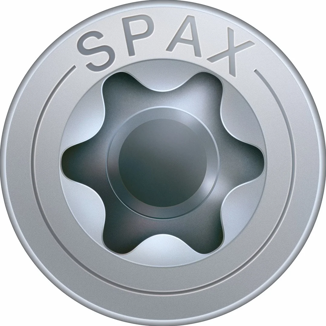 SPAX Śruba montażowa, 4,5 x 50 mm, 500 sztuk, T-STAR plus, łeb wpuszczany, gwint mocujący, 4CUT, WIROX A3J, 0541010450505