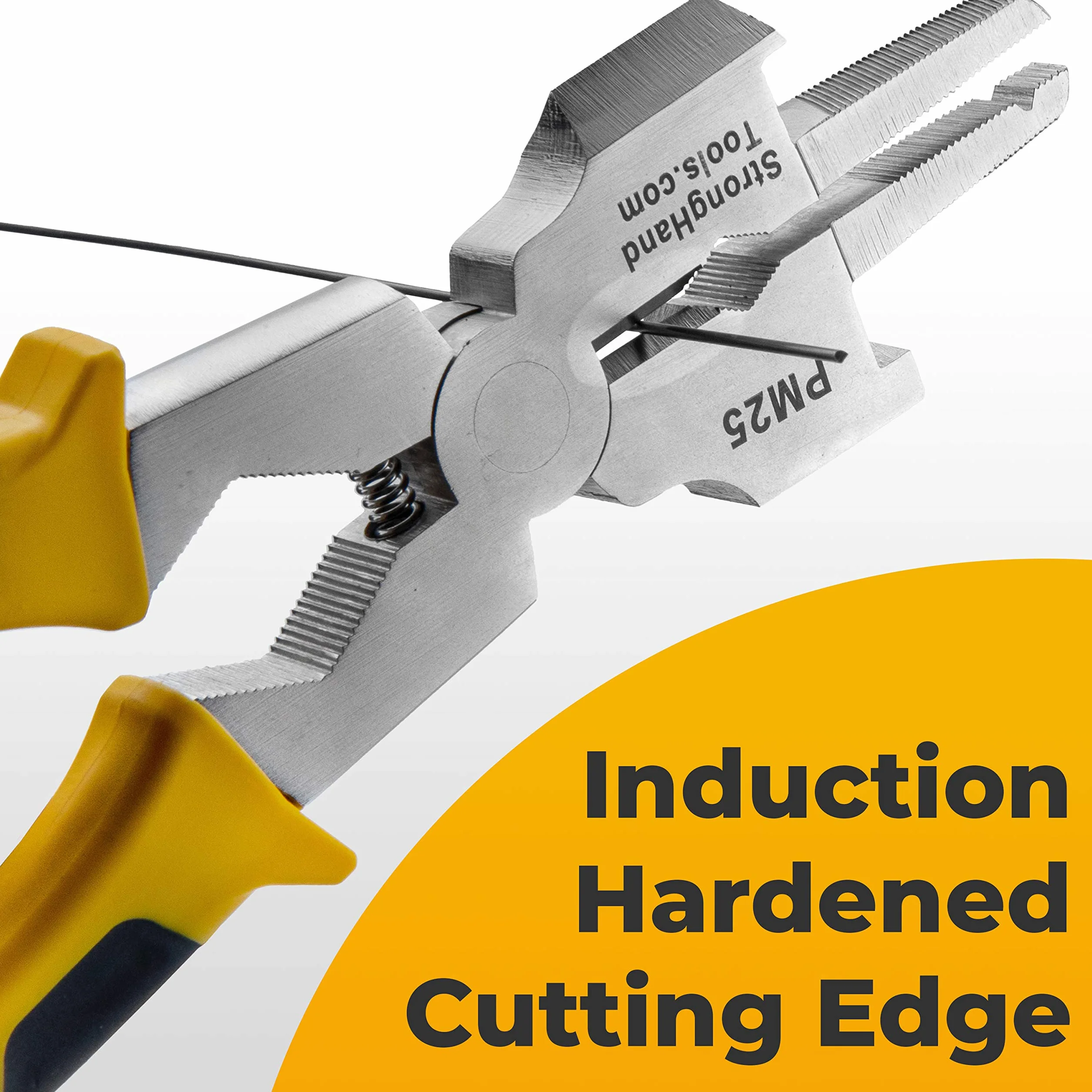 Strong Hand Tools, Deluxe MIG szczypce spawalnicze, młotek do żużla, młotek płaski, skrobak, drobne i grube pilniki, nacięcie boczne, łańcuch podtrzymujący, ergonomiczny uchwyt, poddane obróbce