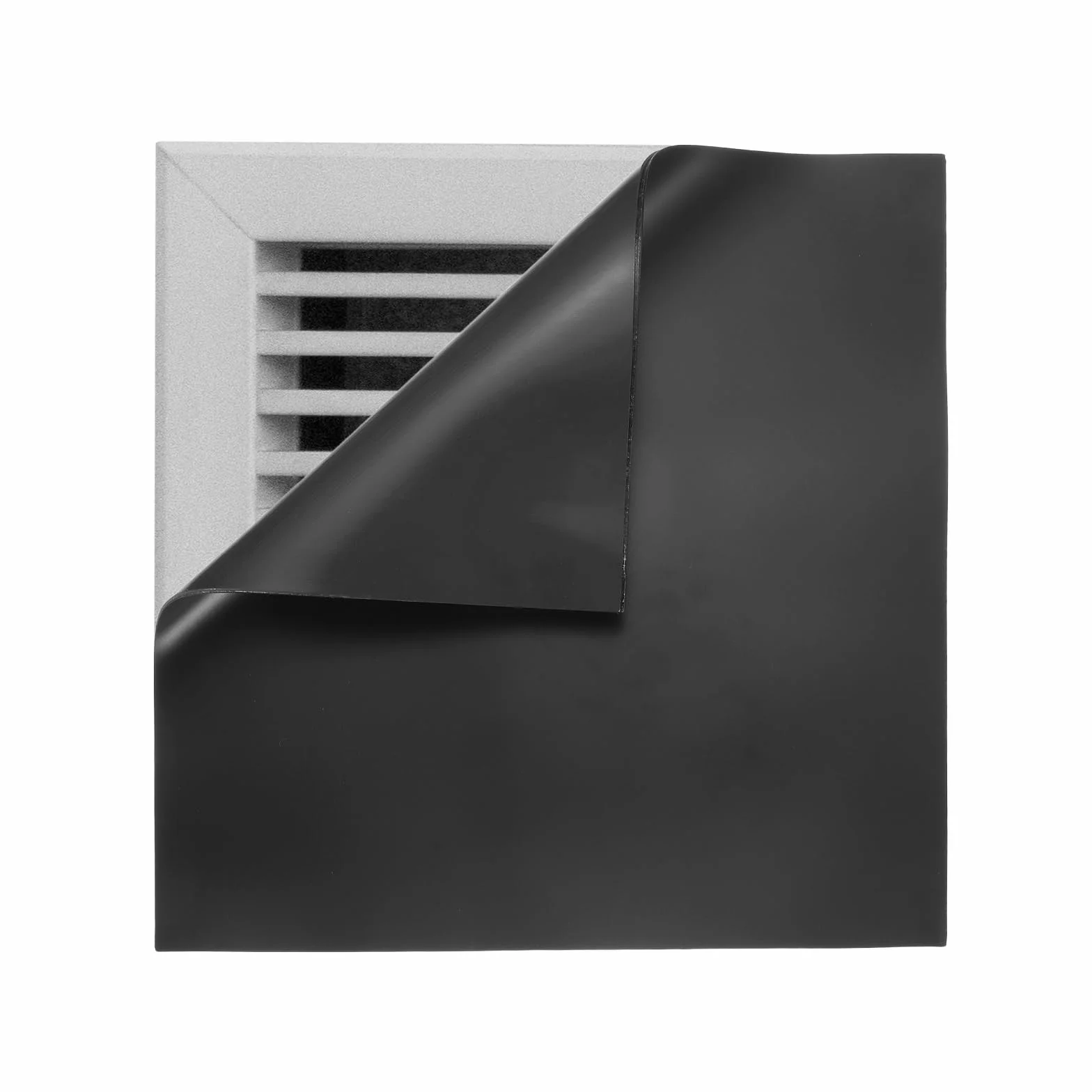 PATIKIL Kwadratowe magnetyczne osłony wentylacyjne, 20 x 20 cm, podłogowe osłony blokujące otwory wentylacyjne, rejestr, dźwiękoszczelna osłona do domu, na podłogę, sufit, czarne