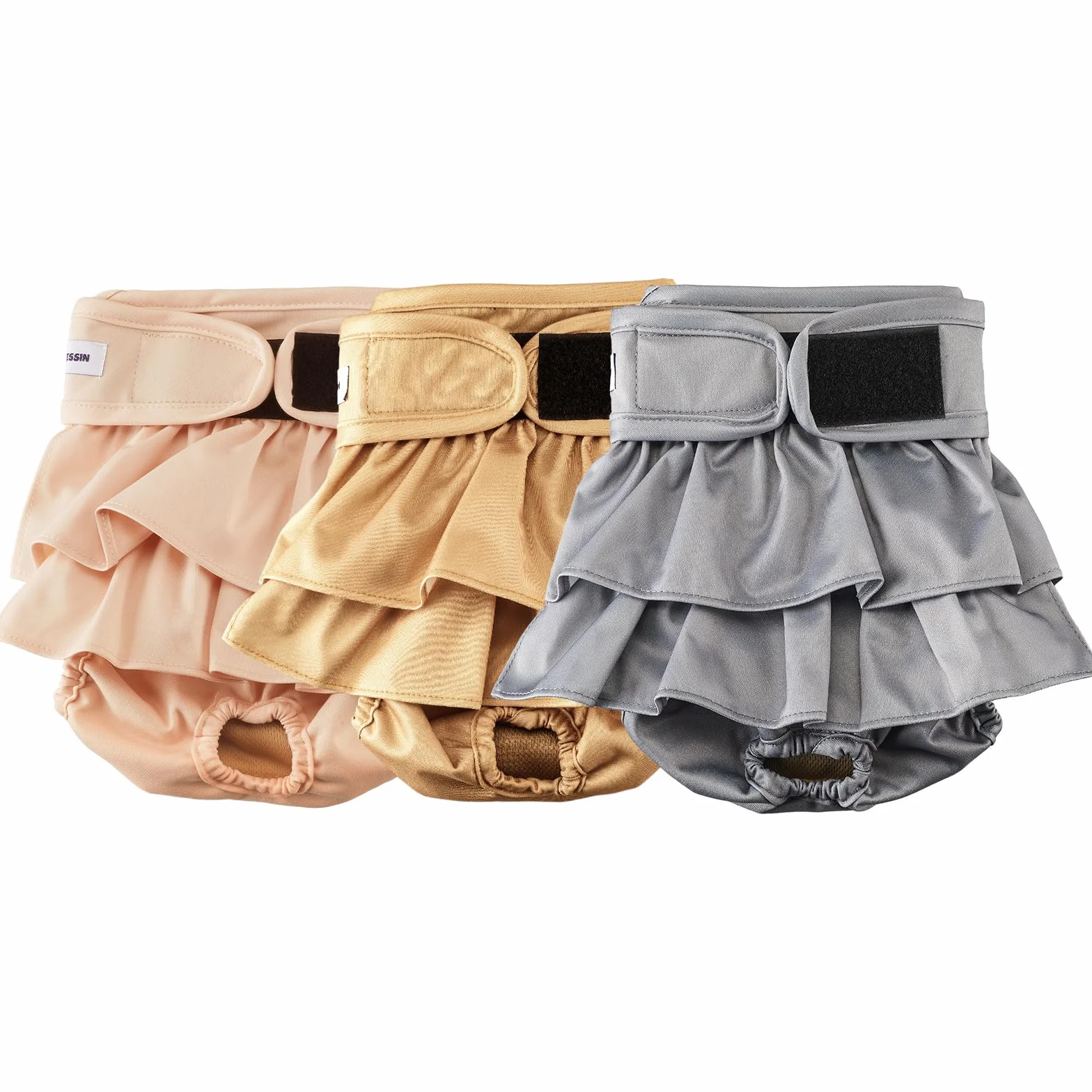 Premium Doggie Diaper dla psów, wielorazowe pieluchy, opakowanie 3 szt., wysoce chłonne, M