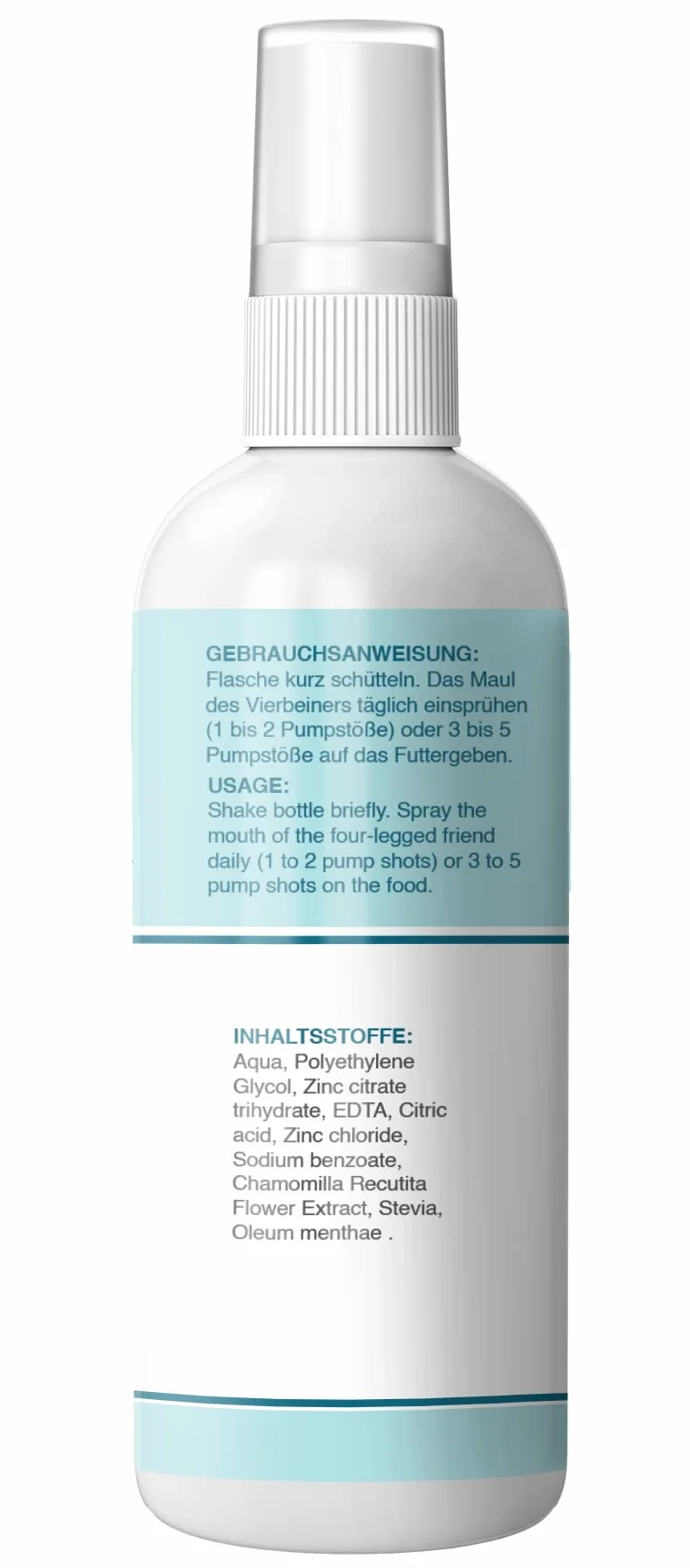 HelloAnimal® Dental Spray Extra Sensitive dla psów i kotów – spray dentystyczny z łagodną formułą na nieświeży oddech – środek do usuwania kamienia nazębnego również do szczelin – czyszczenie zębów i