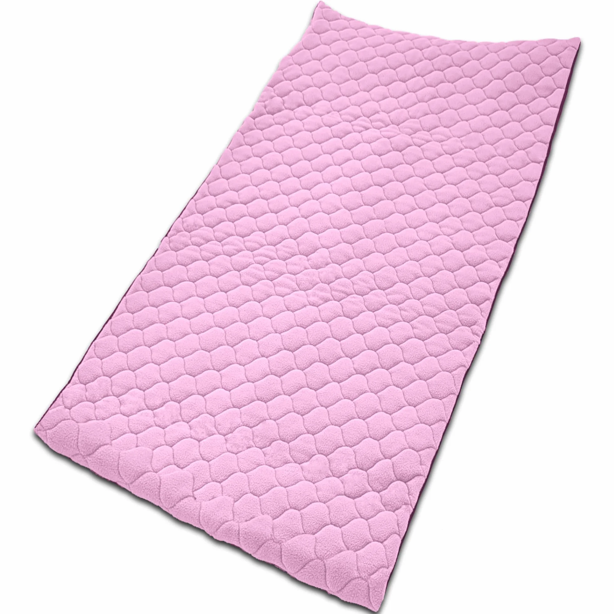 Podkładka, Mata, Polarowe Wkładki do Klatki dla Królików i Świnek Morskich - 70 x 105 cm (2x3) z Polarowym Tunelem - Idealna do Klatek i C&C - Wodoodporna, Chłonna - Różowa