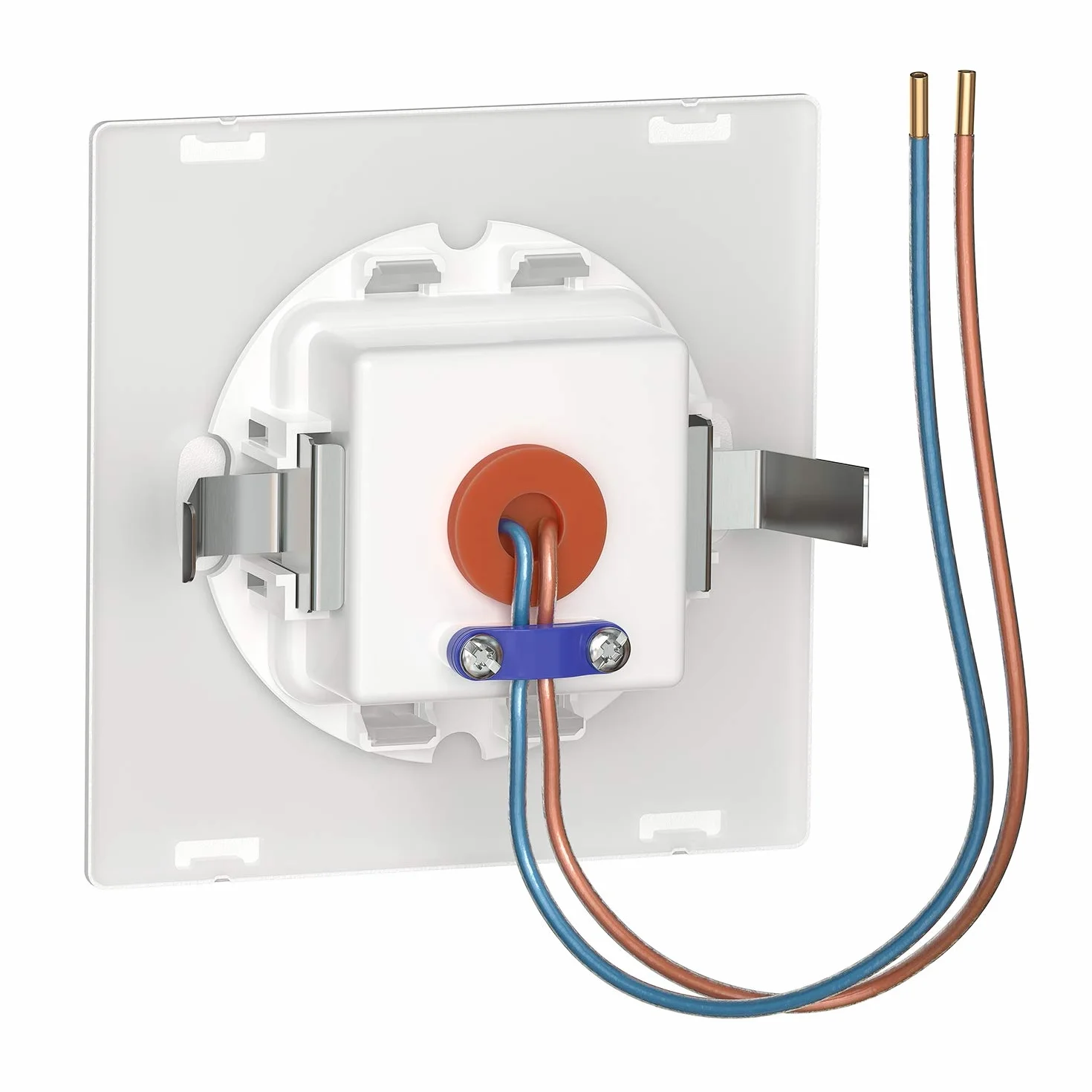 ledscom.de 8 Lampa schodowa LED/wpuszczana lampa ścienna FOW do wnętrz i na zewnątrz, downlight, kątowa, 85 x 85 mm, chłodna biel