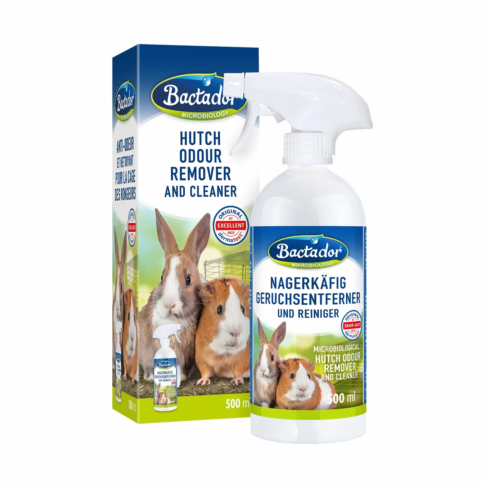 Bactador Środek Do Usuwania Zapachów I Czyszczenia Klatek Dla Gryzoni W Sprayu 500ml