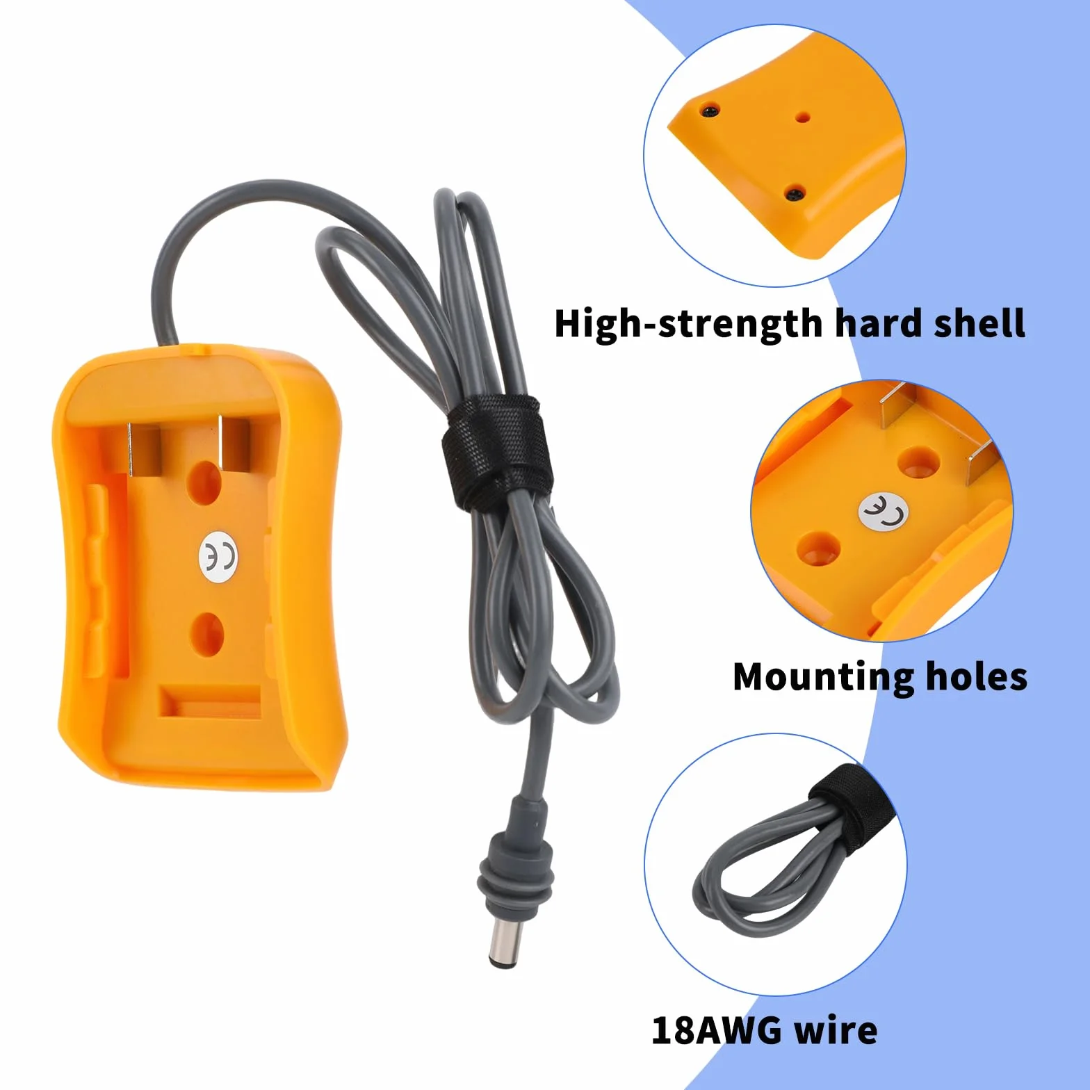100cm Adapter Baterii DW dla Starlink Mini, Adapter Ładowacza Kabla Zasilania 20V do DC dla Starlink Mini Akcesoriów Kabel Zasilający 18AWG