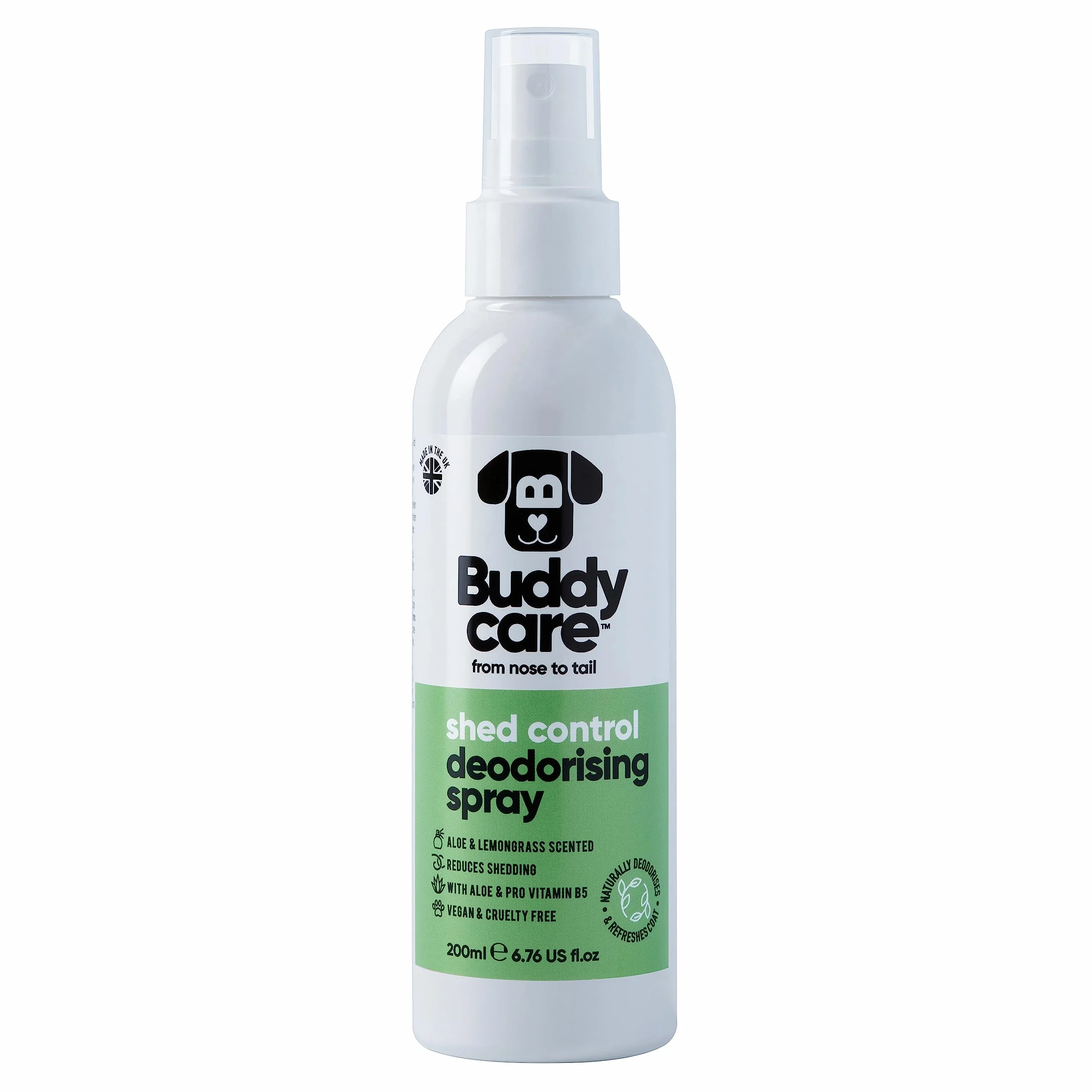 Buddycare Dezodorant w sprayu dla psów z aloesem i witaminą B5, 200 ml