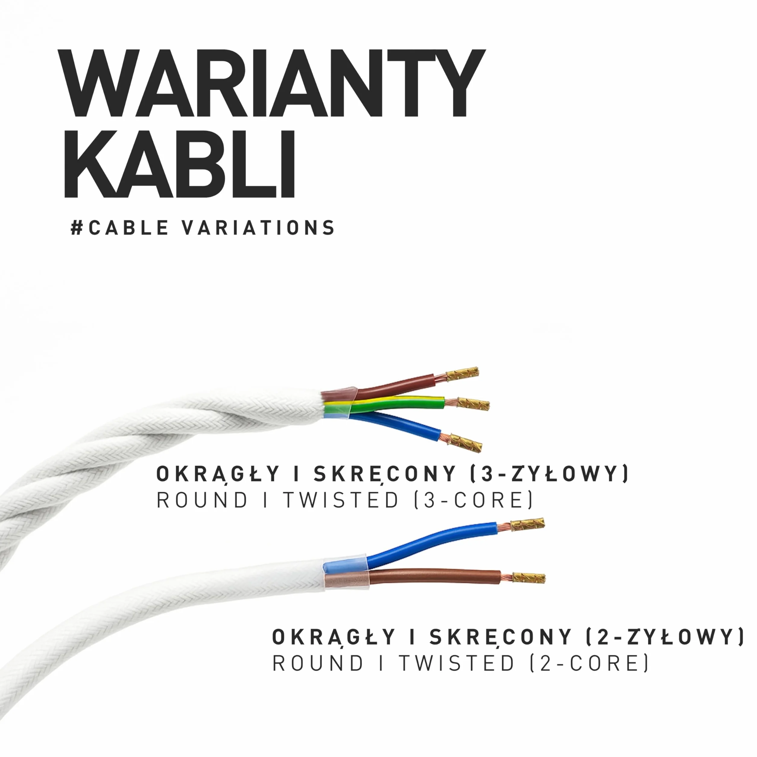 smartect Czarny Kabel Tekstylny, 5 Metrów Kabel w Oplocie Elektryczny, 3 Żyłowy (3 x 0,75 mm²) Elektryczny Kabel w Oplocie Tekstylnym do Własnych Projektów DIY