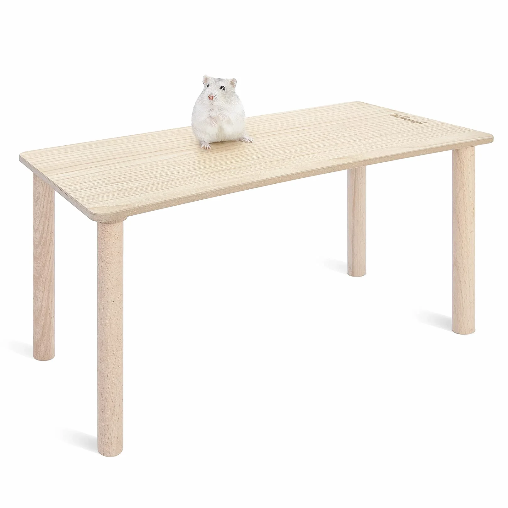 Niteangel Drewniana platforma do zabawy dla małych zwierząt domowych 18 cm