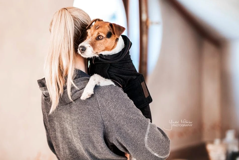 Kentucky koc dla psa Dog Coat Towel - czarny, rozmiar: XXS