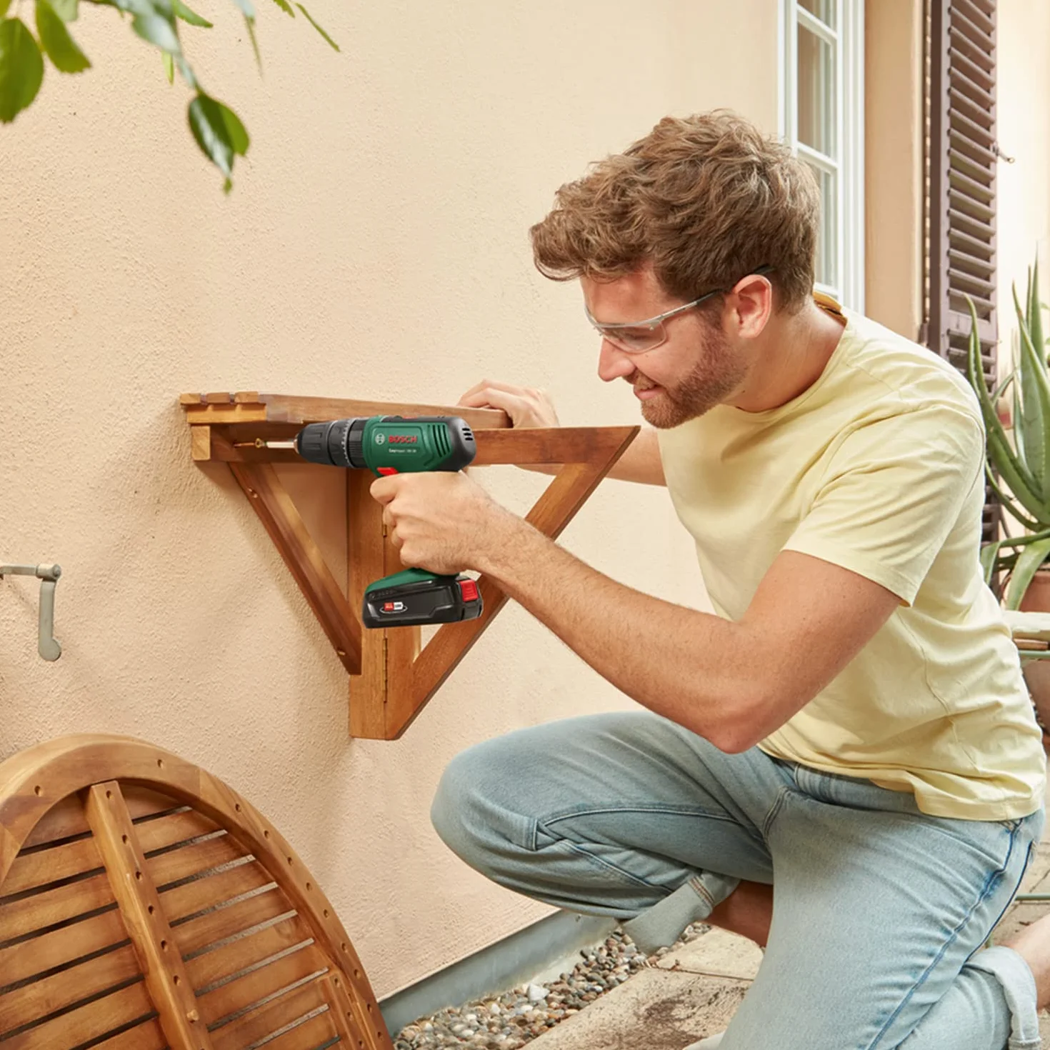 Bosch Home And Garden Easyimpact 18V-38 Wiertarka Udarowa, Czarny/Zielony, ‎21,6 x 5,7 x 19,5 cm; 2,31 kg