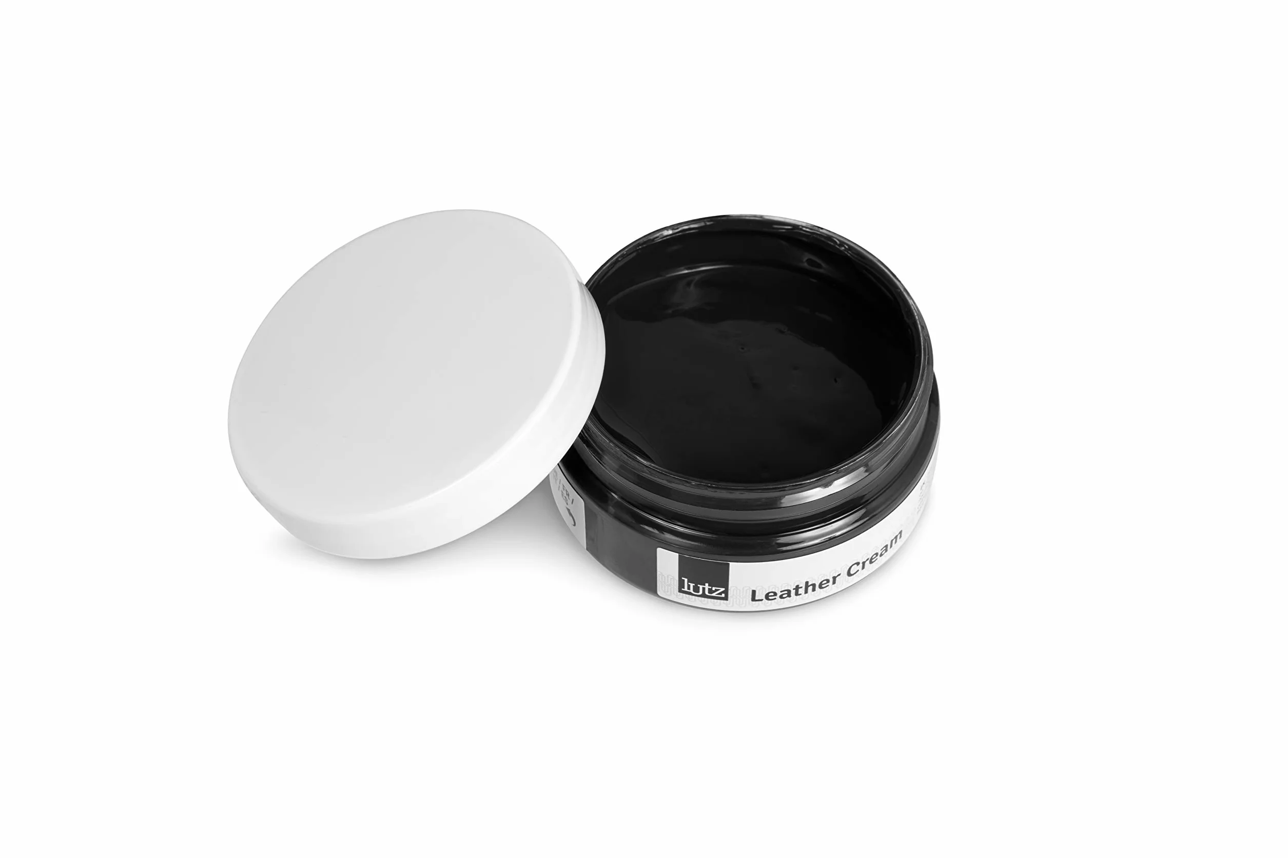 Lutz Krem do skóry | regenerujący krem do skóry | pobudza buty skórzane, torby, kurtki i więcej do nowego życia | krem do skóry w wielu kolorach 100 ml (3,38 FL. Oz.) | (118 – czarny – czarny)