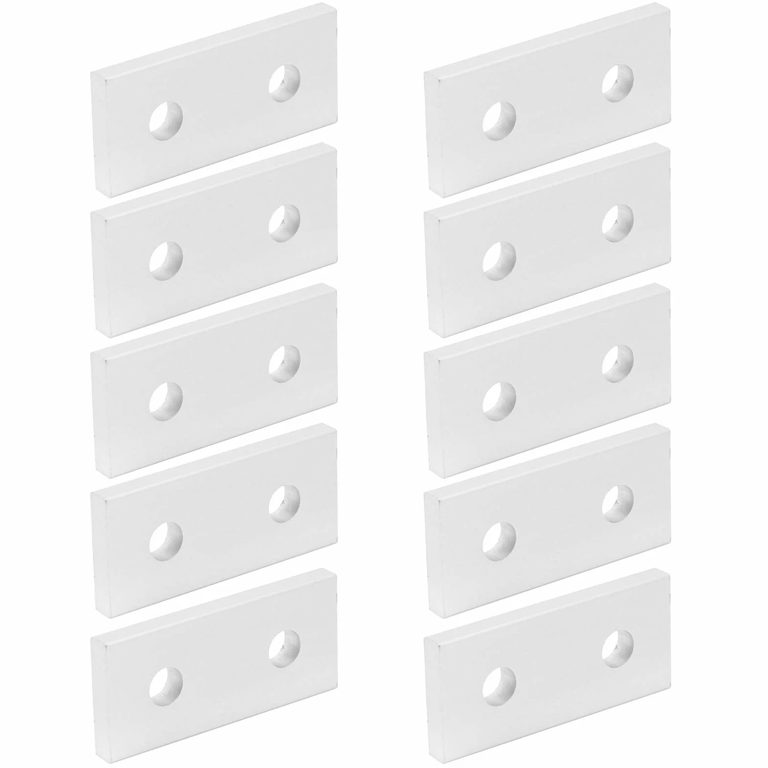 Płyta łącząca aluminiowa do zbrojenia pionowego 2 otwory zestaw 10 sztuk