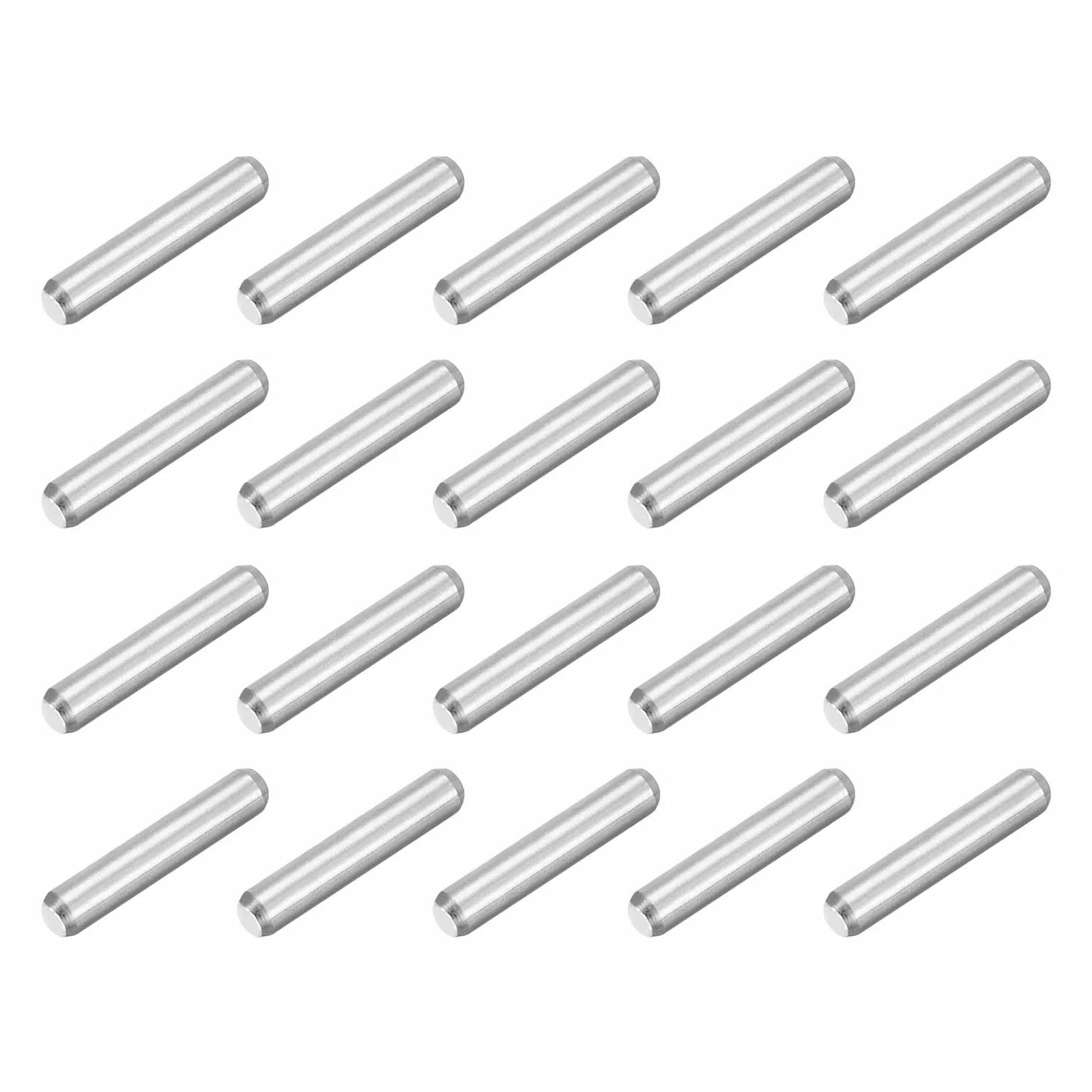 QUARKZMAN 80 szt. M1,5 x 8 mm 304 trzpień centrujący ze stali nierdzewnej, uchwyt na półki, cylindryczny trzpień równoległy do produkcji mechanicznej, przemysłu, montażu mebli, srebrny