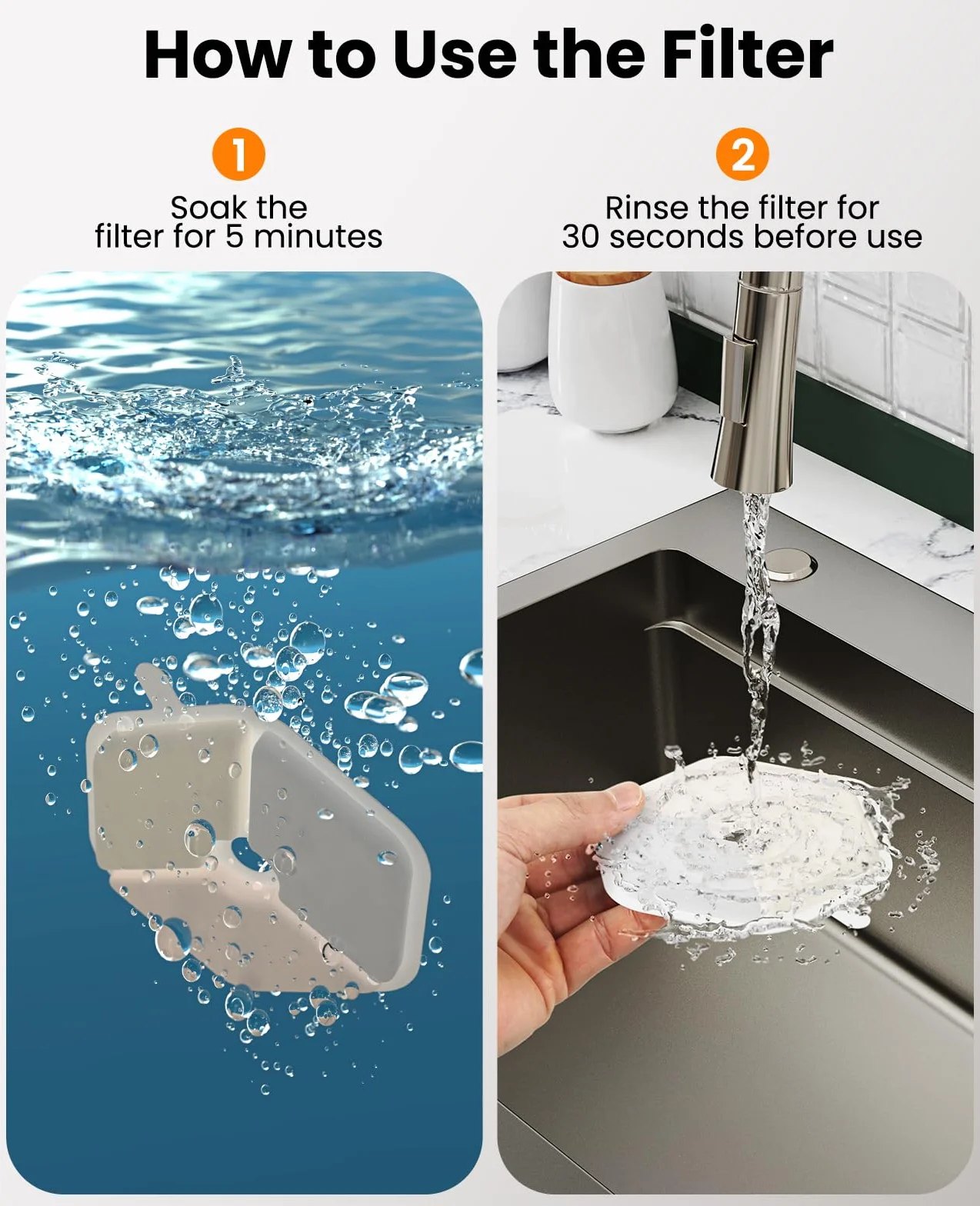 oneisall 9 wymiennych filtrów do bezprzewodowej fontanny dla kota 4L z czujnikiem ruchu