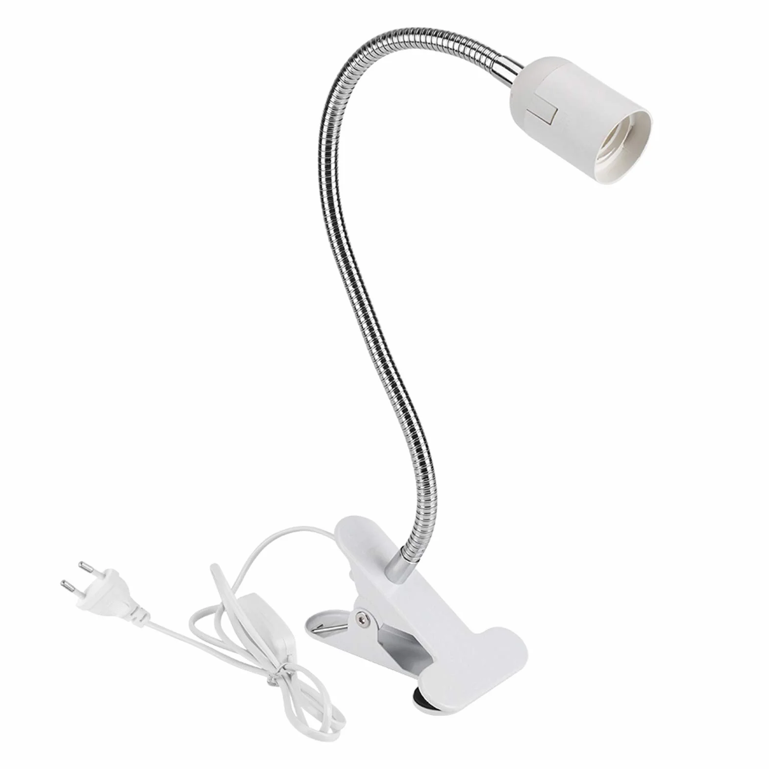 Klips na światło, lampa biurkowa z zaciskiem, stół warsztatowy (UE), regulowany zacisk lampa biurkowa z zaciskiem lampa biurkowa LED skręcona lampa stołowa 360 stopni na zagłówek