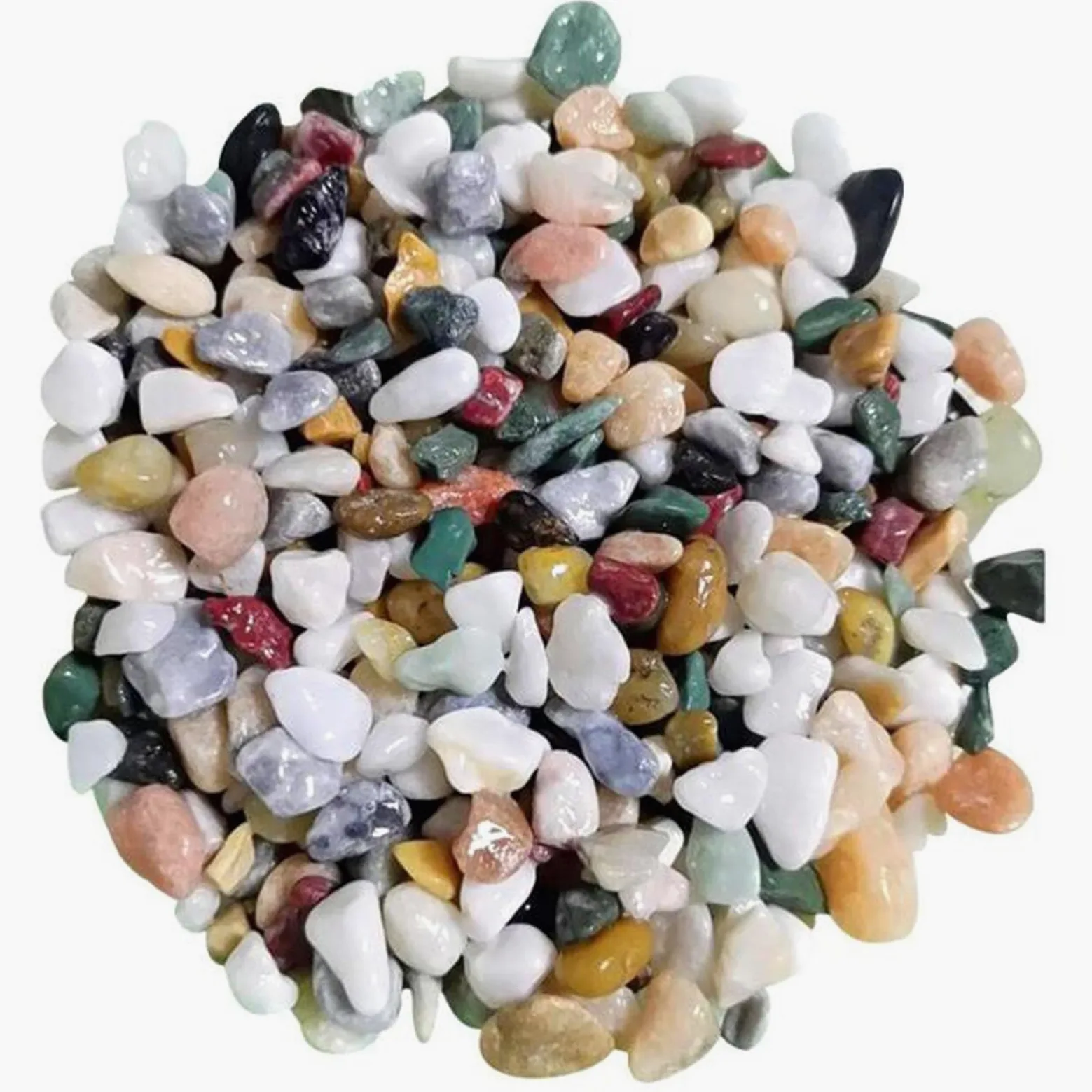 Naturalny podłoże kwarcowe do akwariów, Naturalne kamienie szlachetne, polerowane, w różnych rozmiarach, do wypełniania waz akwariowych DIY(3-5mm)
