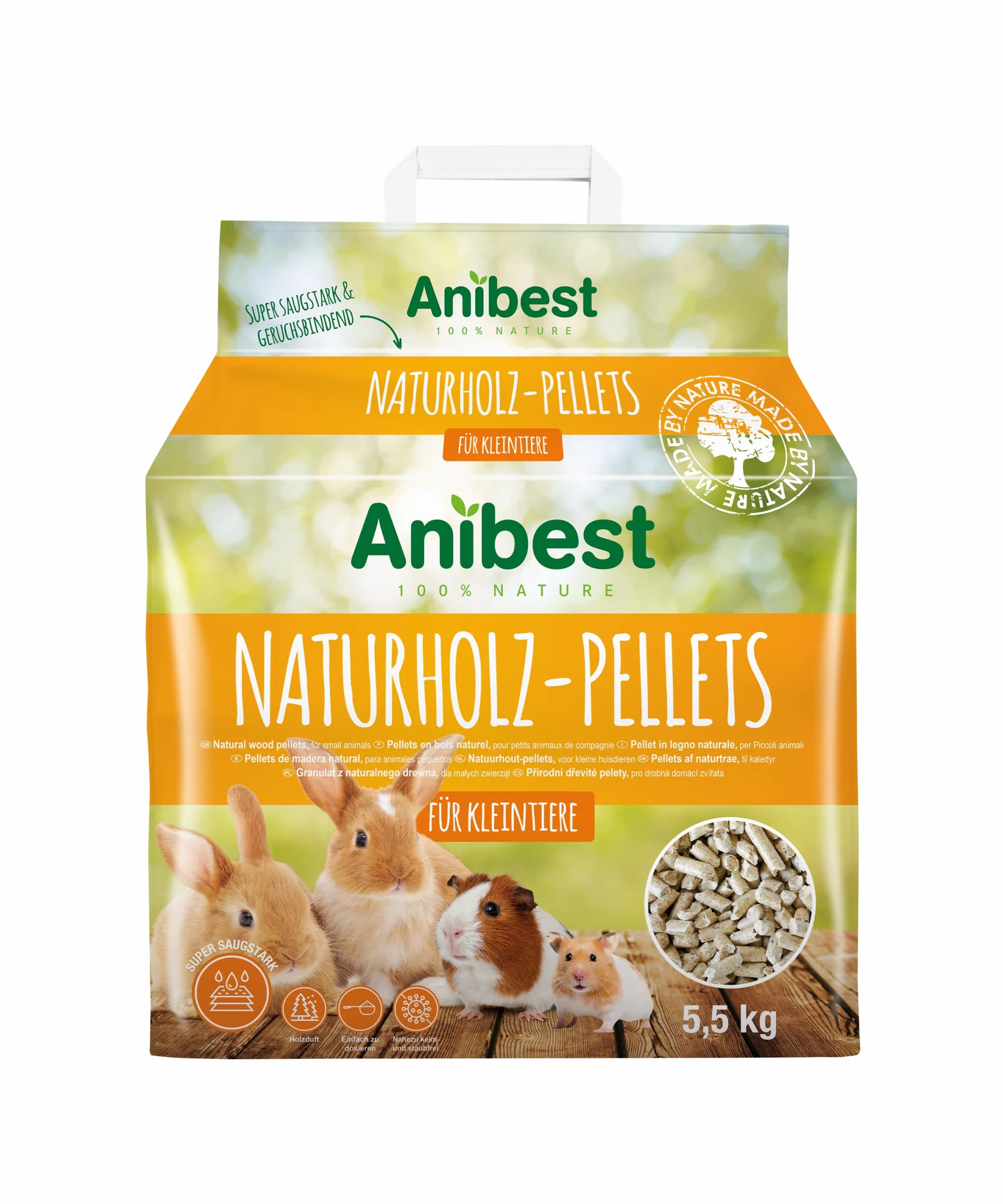 Anibest Pellet dla Małych Zwierząt, 10 L