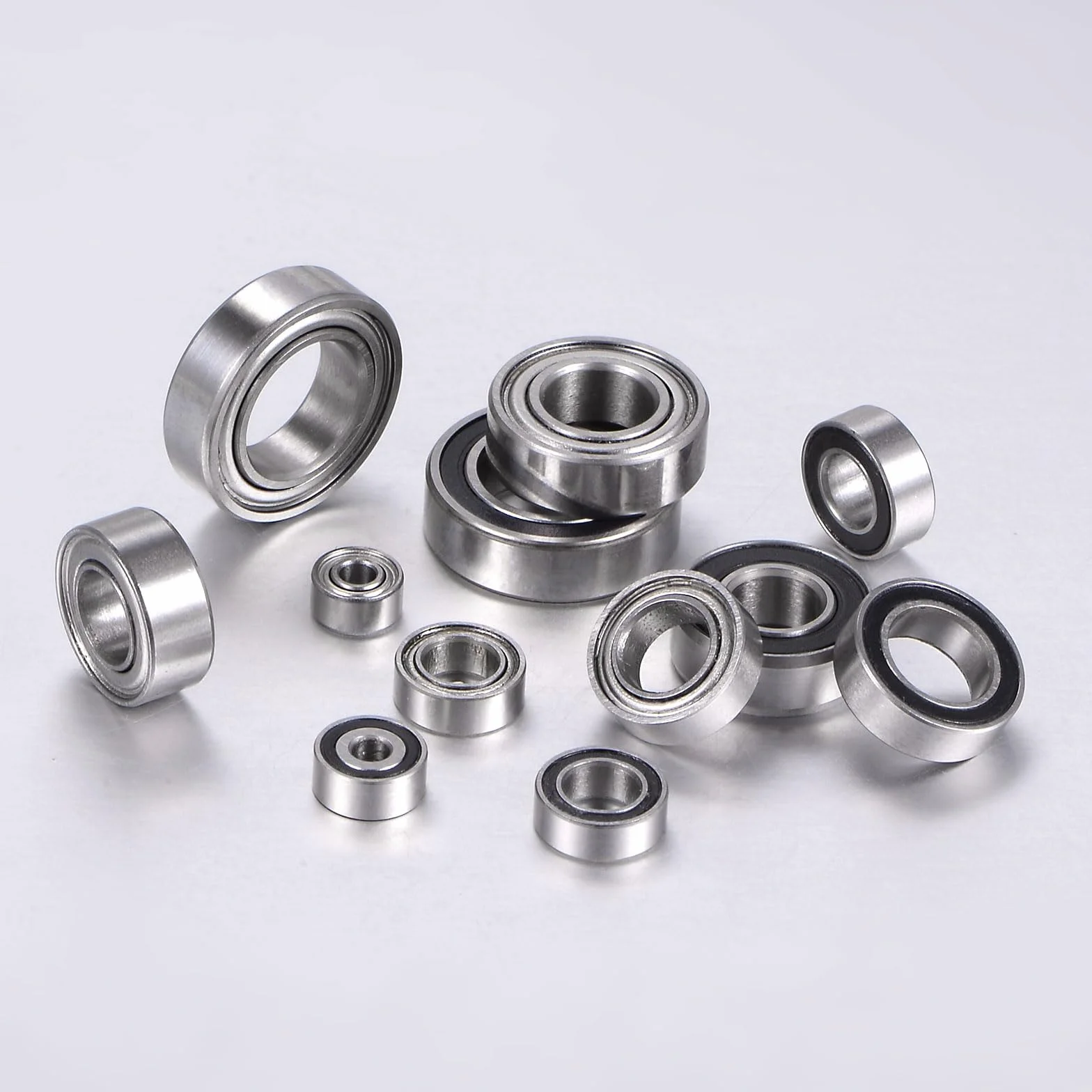 sourcing map 20 sztuk MR63 łożysko kulkowe 3 x 6 x 2 mm stal chromowana podwójnie ekranowane P6 ABEC 3