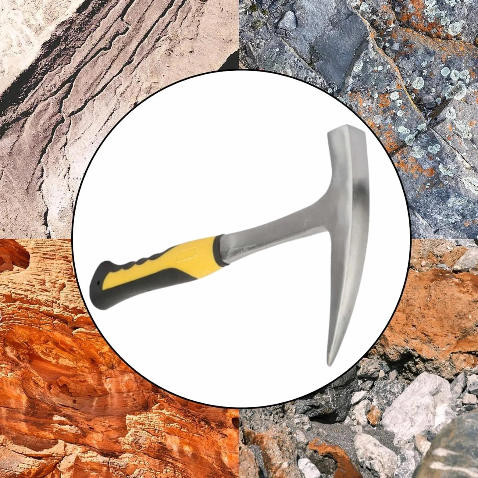 Geolog Rock Pick, Double Head Flat Mouth Geological Survey Cegła Duckbill Hammer(S)
