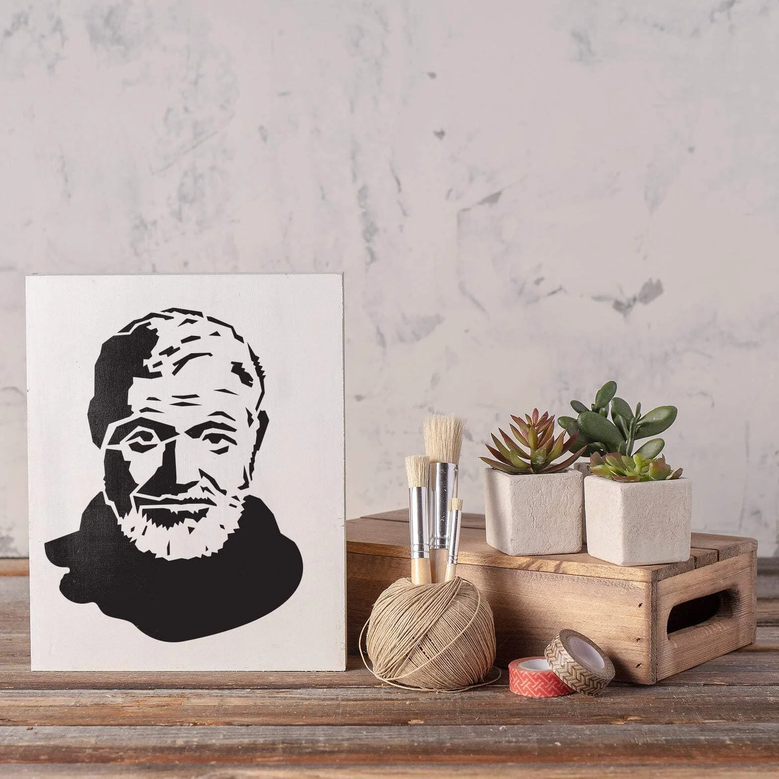 Ernest Hemingway szablon A4