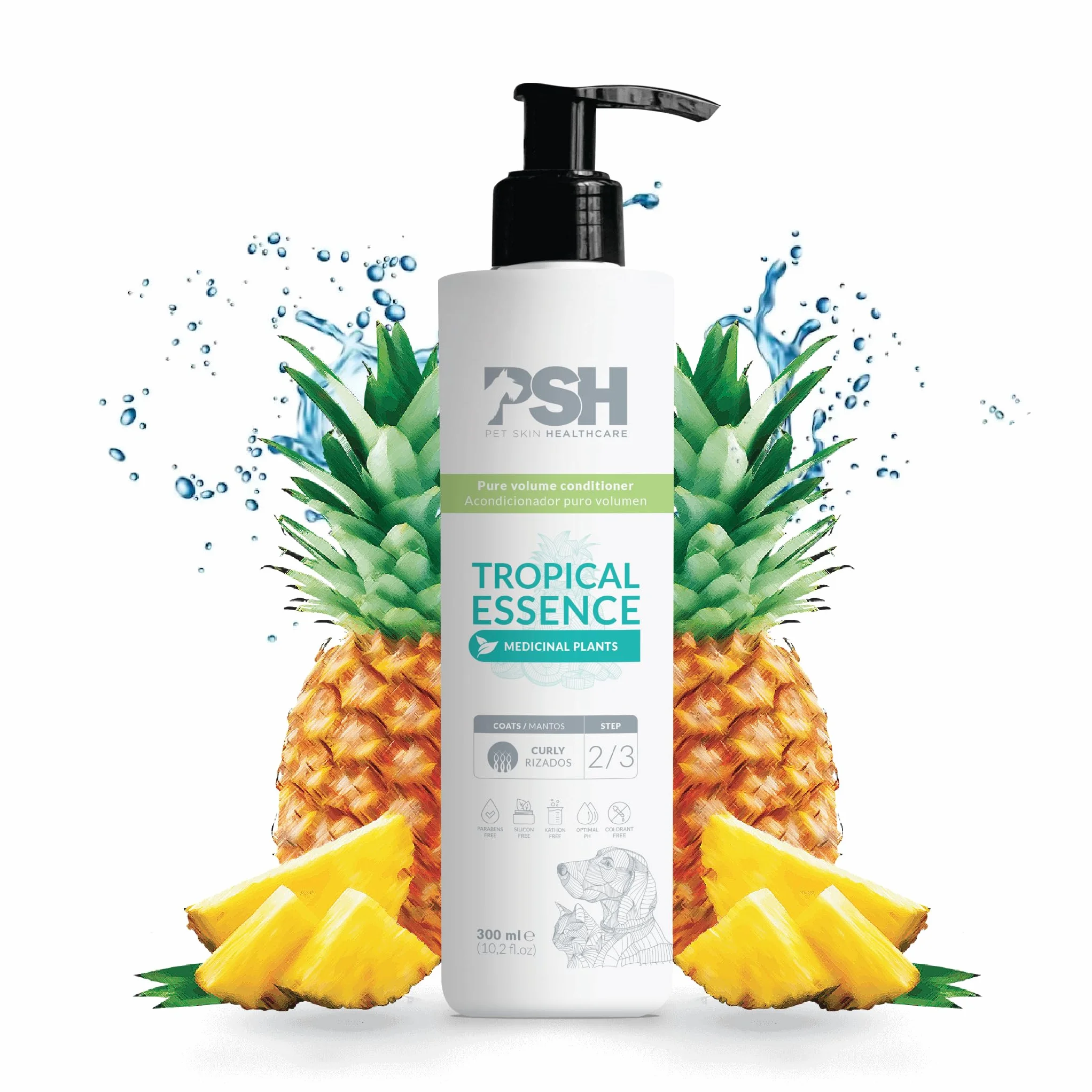 PSH Tropical Essence Conditioner odżywka dla psów, oczyszczająca pielęgnacja, 300 ml
