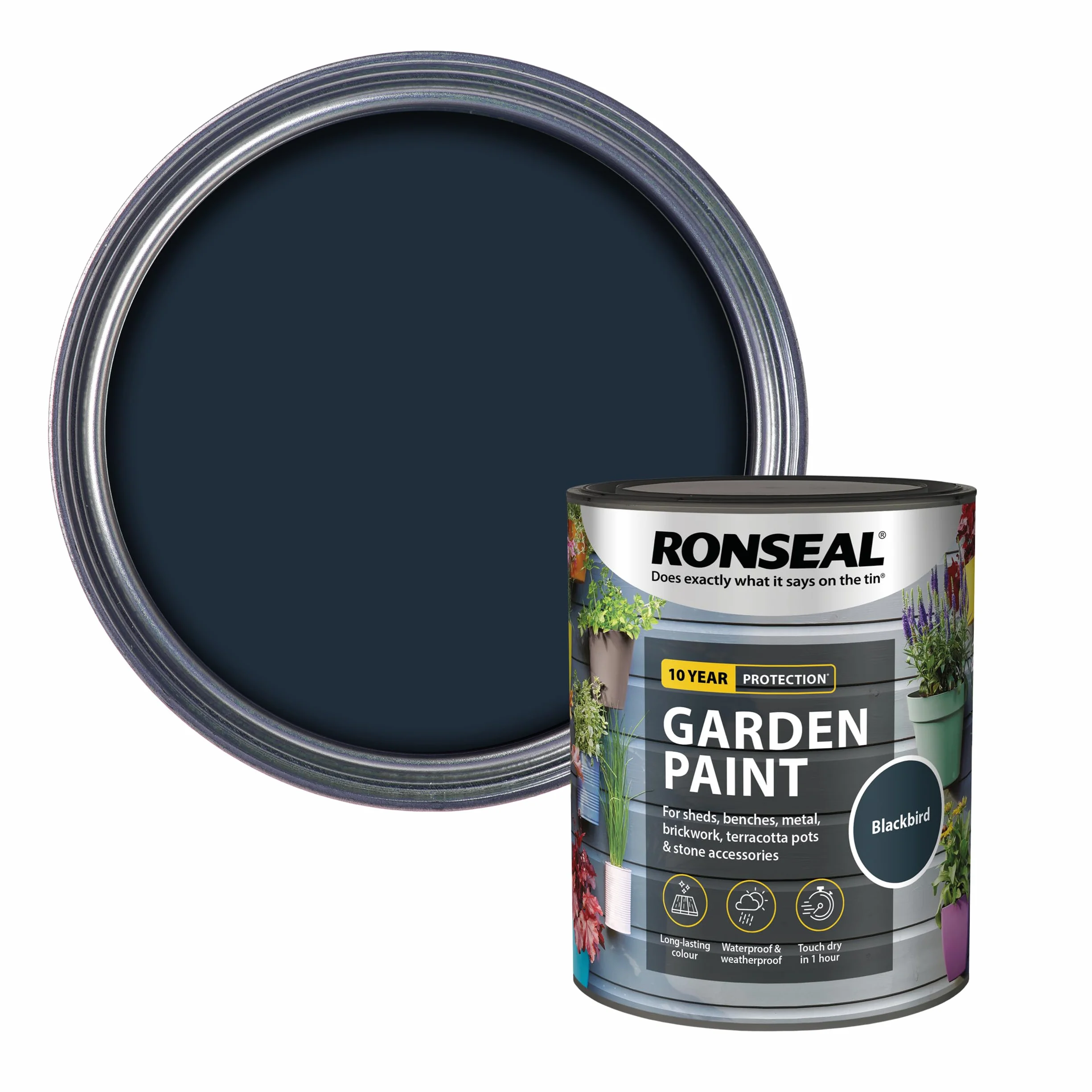 RONSEAL GPBLKB750 farba ogrodowa Black Bird 750 ml