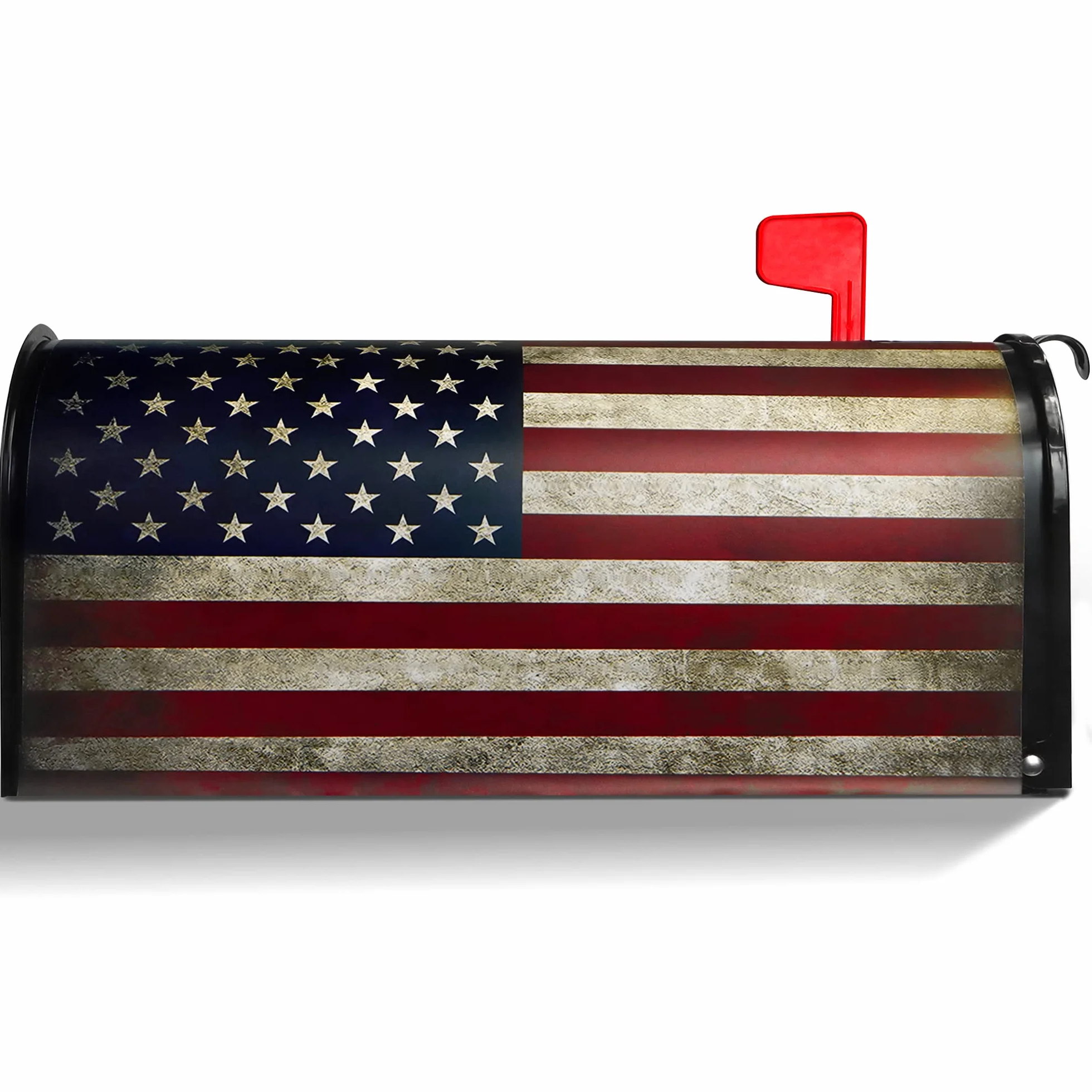 Anley Magnetic retro flaga USA okładki skrzynki pocztowej 21x18 w-świetna dekoracja na 4 lipca Dzień Niepodległości Dzień Pamięci-Vintage American USA Patriotyczna skrzynka pocztowa okłady dla standardowej skrzynki pocztowej w USA