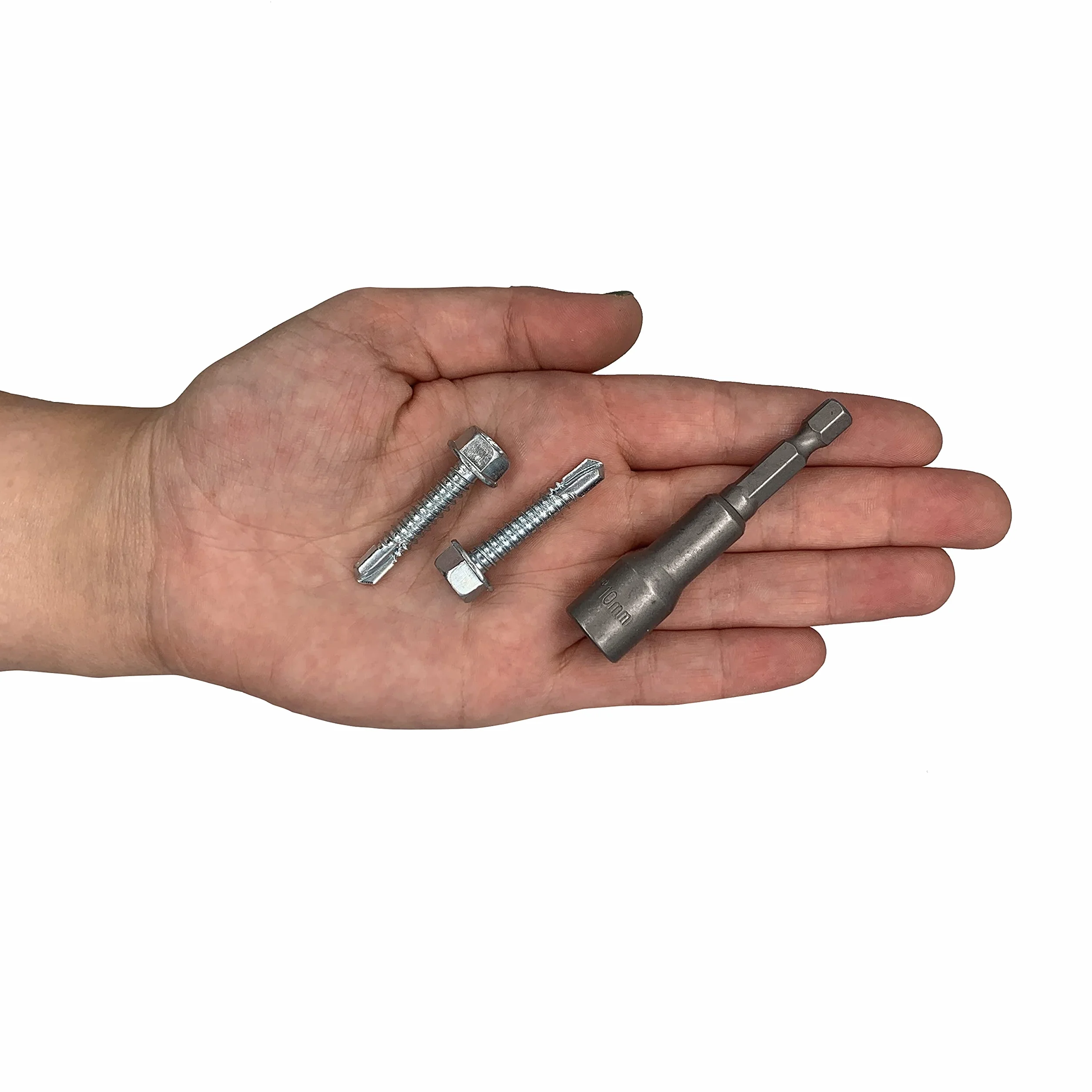(80 sztuk) DIN 7504 K stal ocynkowana 6,3 x 32 mm śruby, samouwiercająca śruba z blachy, głowica podkładki sześciokątnej, samogwintujące (80, 6,3 x 32 mm)