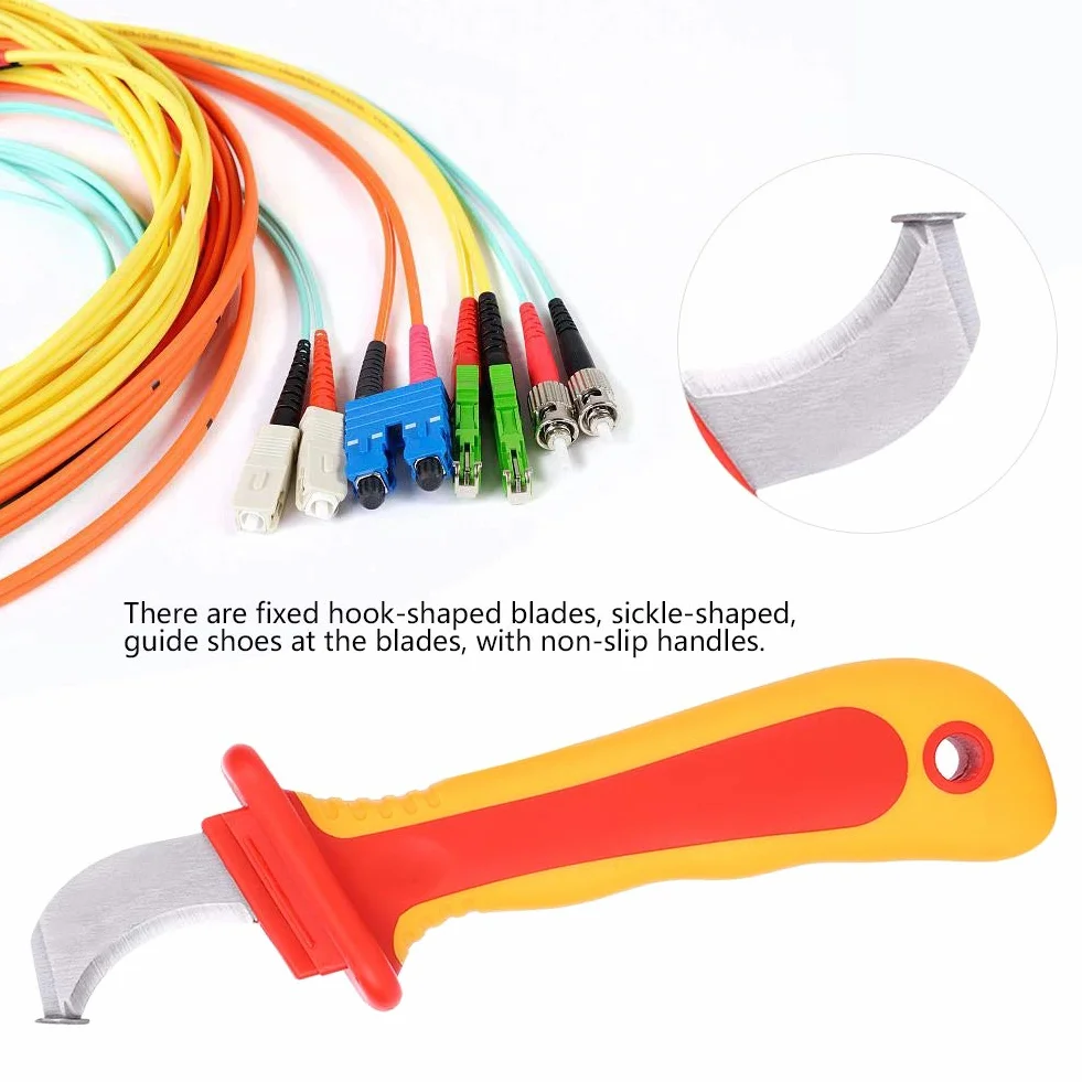 Dioche Elektriker Messer, Messer Banane Einziehbares Set Isolierung Anti Magnetische Gebrauchs Messer Schnell Streifen Kabel Strip Stripper Cutter IEC60900 1000V