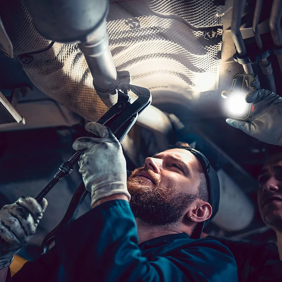 flintronic Mini latarki inspekcyjne, 800 lumenów LED, naładowalna latarka robocza, 7 trybów, latarka mechaniczna, przenośna latarka robocza, małe latarki wodoodporne do napraw campingowych, zestaw
