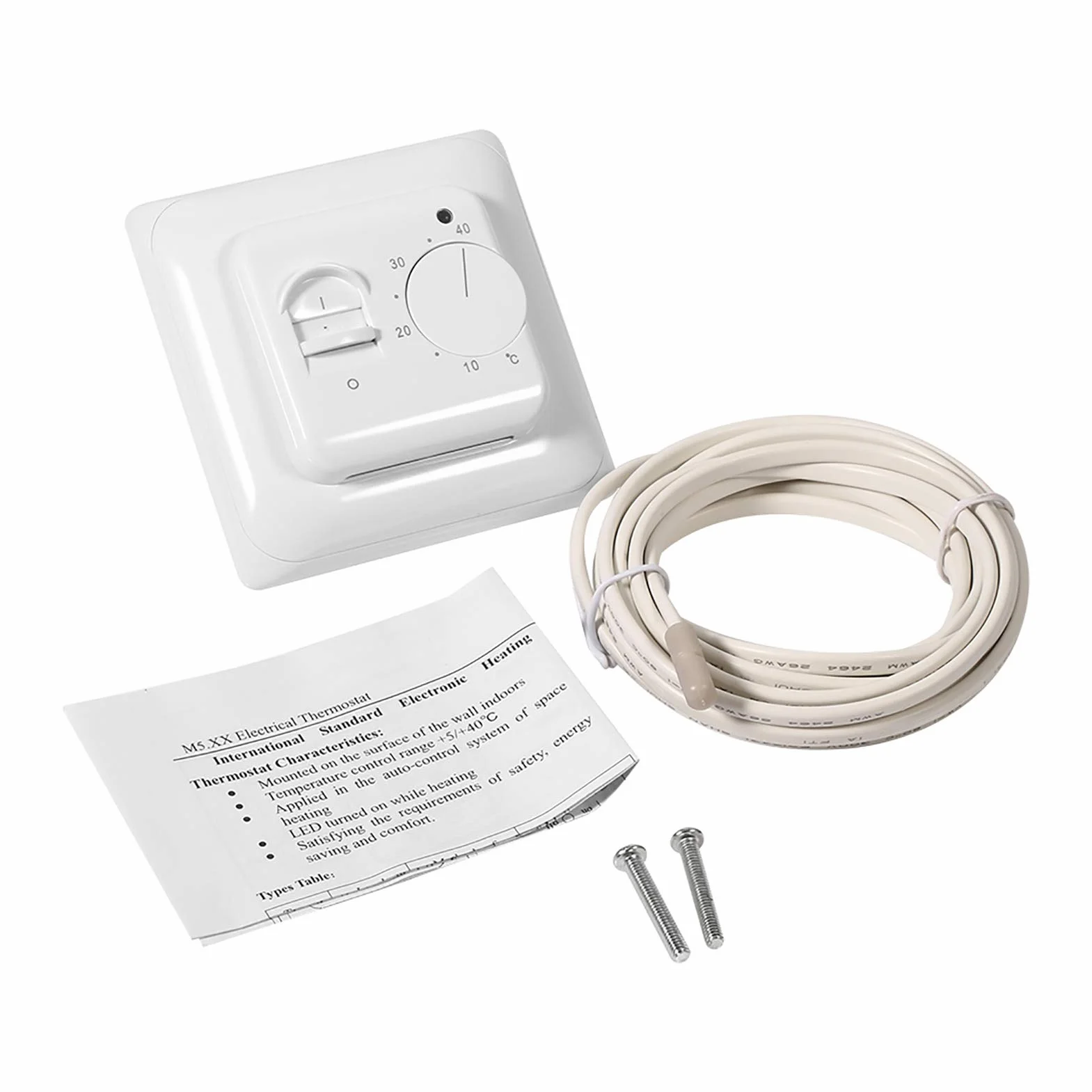 Berker Analoger Raumtermostat Fussbodenheizung Mechanischer Thermostat