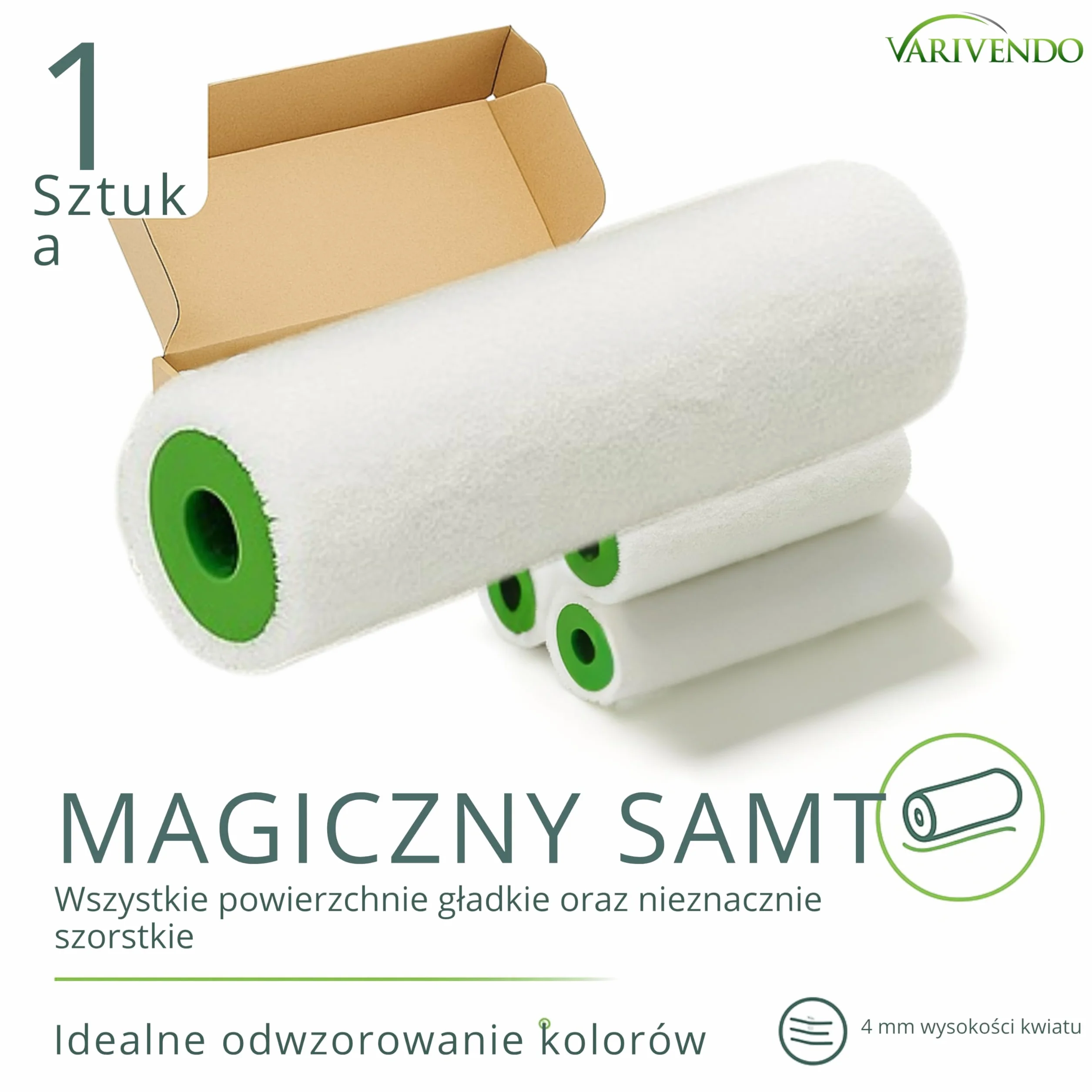 Magic Samt Rolki Zastępcze 10 cm