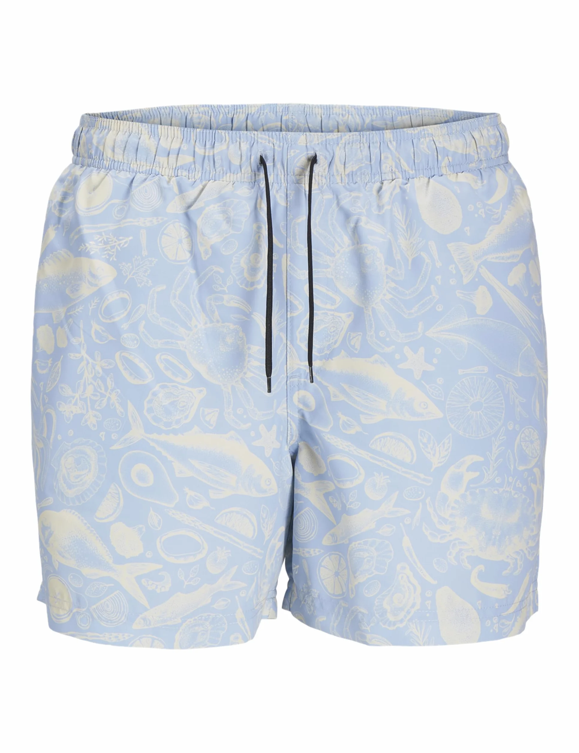 JJ REBEL Jrebhawaii Swim Short Print, Chambray Blue, L